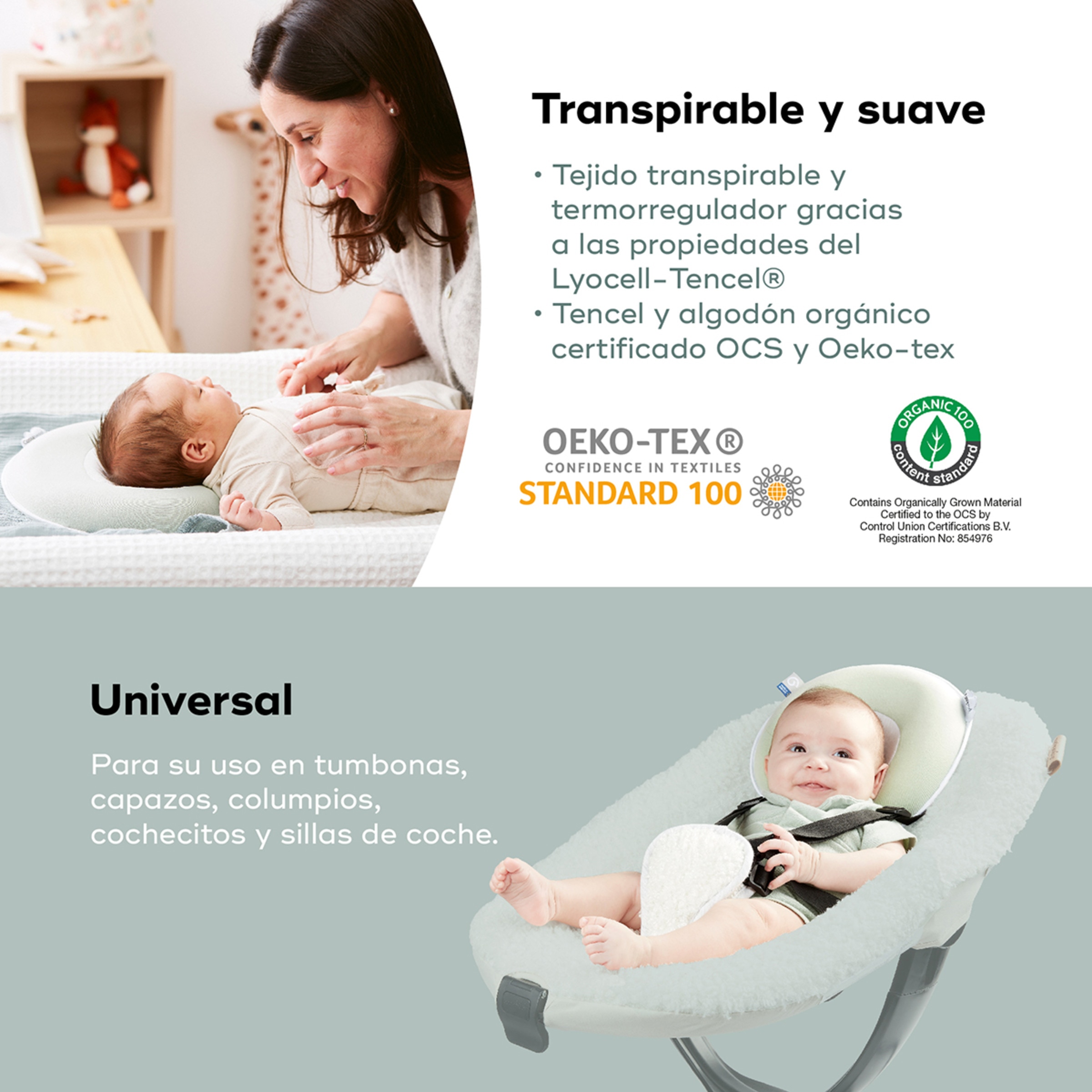 Almofada Cosyhead Fresh Sage Verde-claro-4