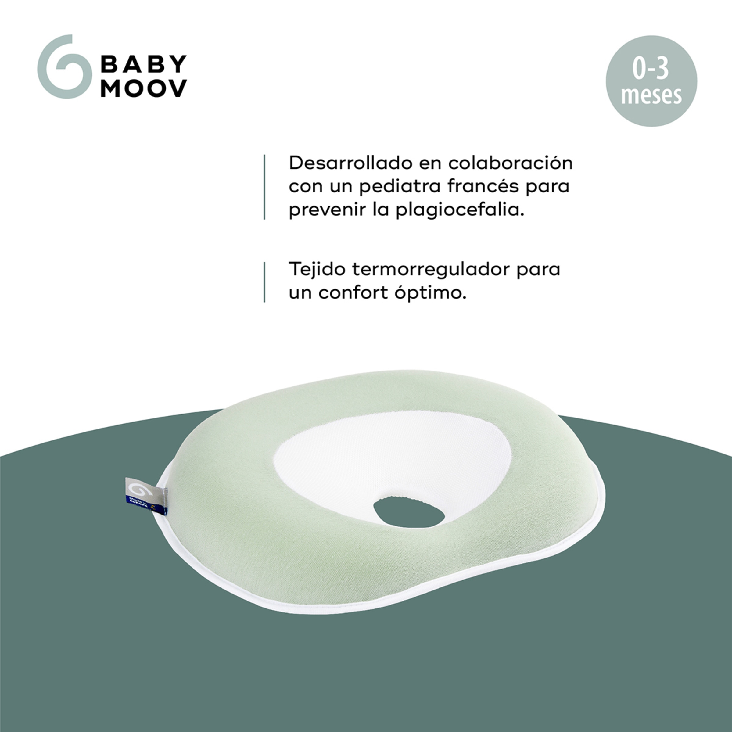 Almofada Cosyhead Fresh Sage Verde-claro-3