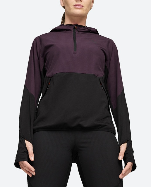 Imagen 0 de Sudadera de mujer Seasons Microfleece hooded Hybrid 1/2 zip Puma