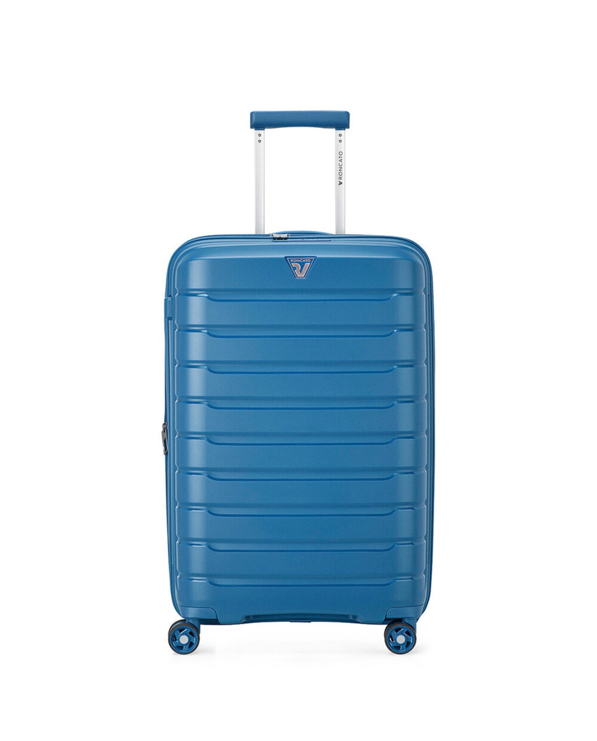 Maleta mediana B-Flying rígida expandible con capacidad hasta 87 L Azul índigo-1