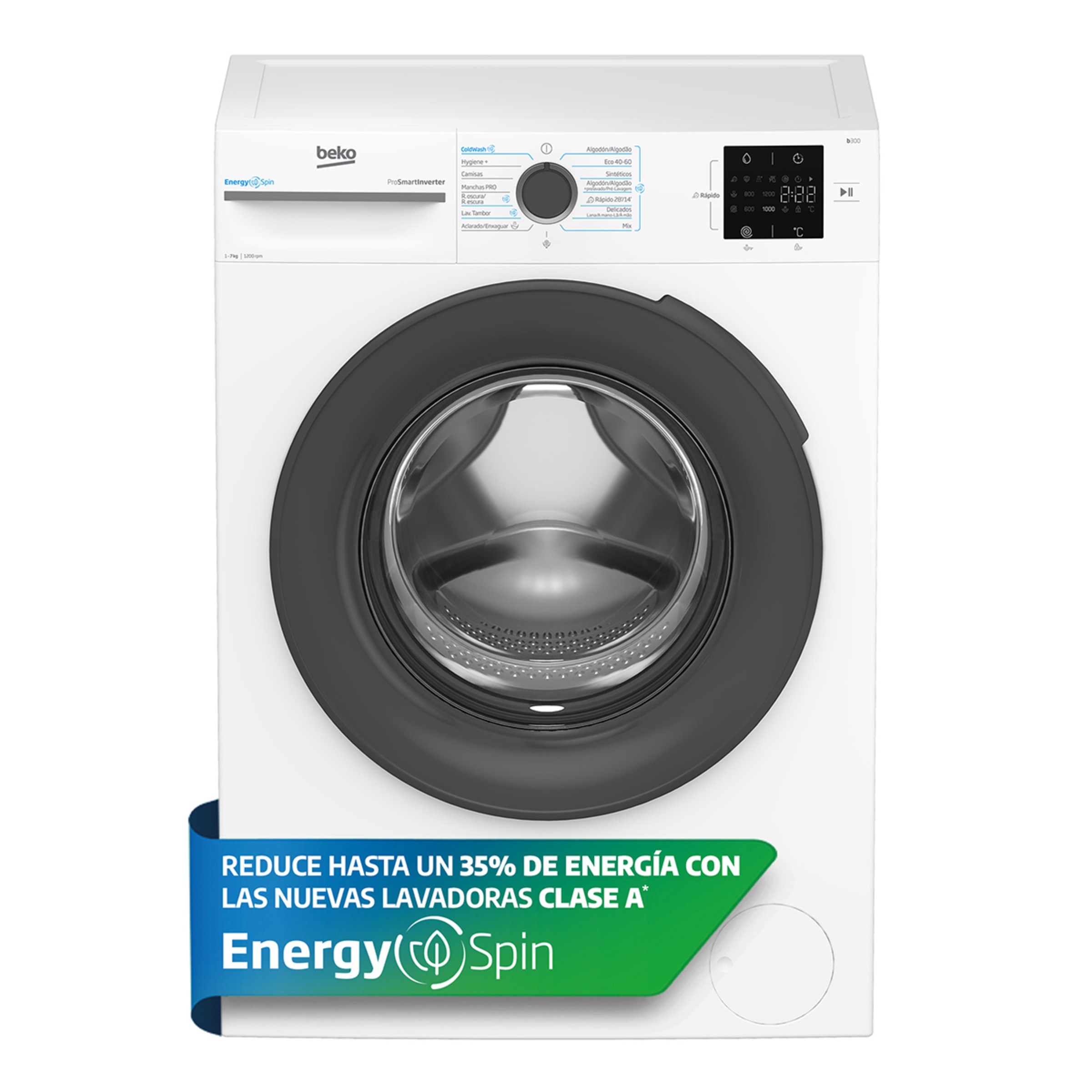 Lavadora Beko 7 Kg / 1.200 rmp - VBM3WFU37213WA Blanco-4