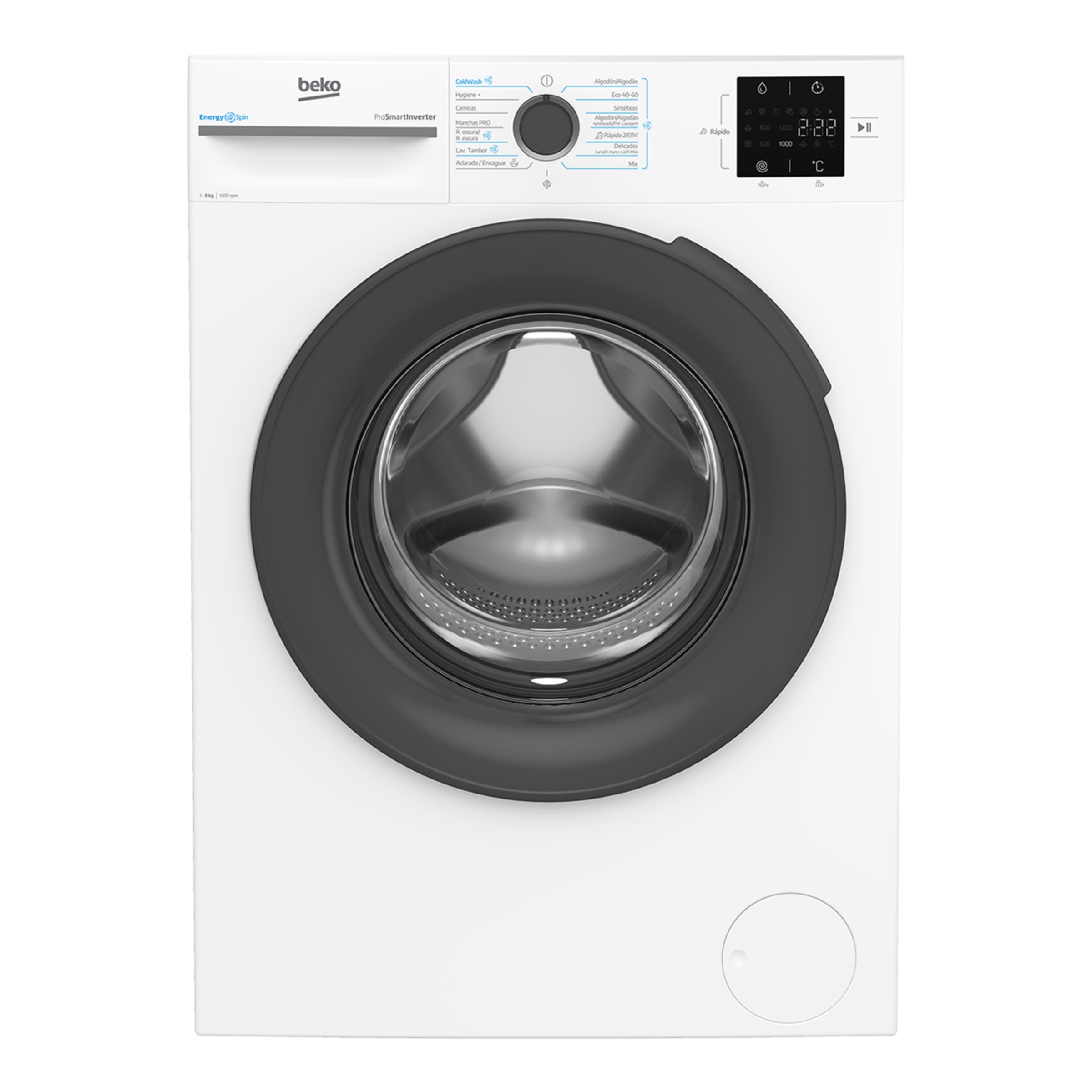 Lavadora Beko 8 Kg / 1.200 rmp - VBM3WFT38213WA Blanco-1