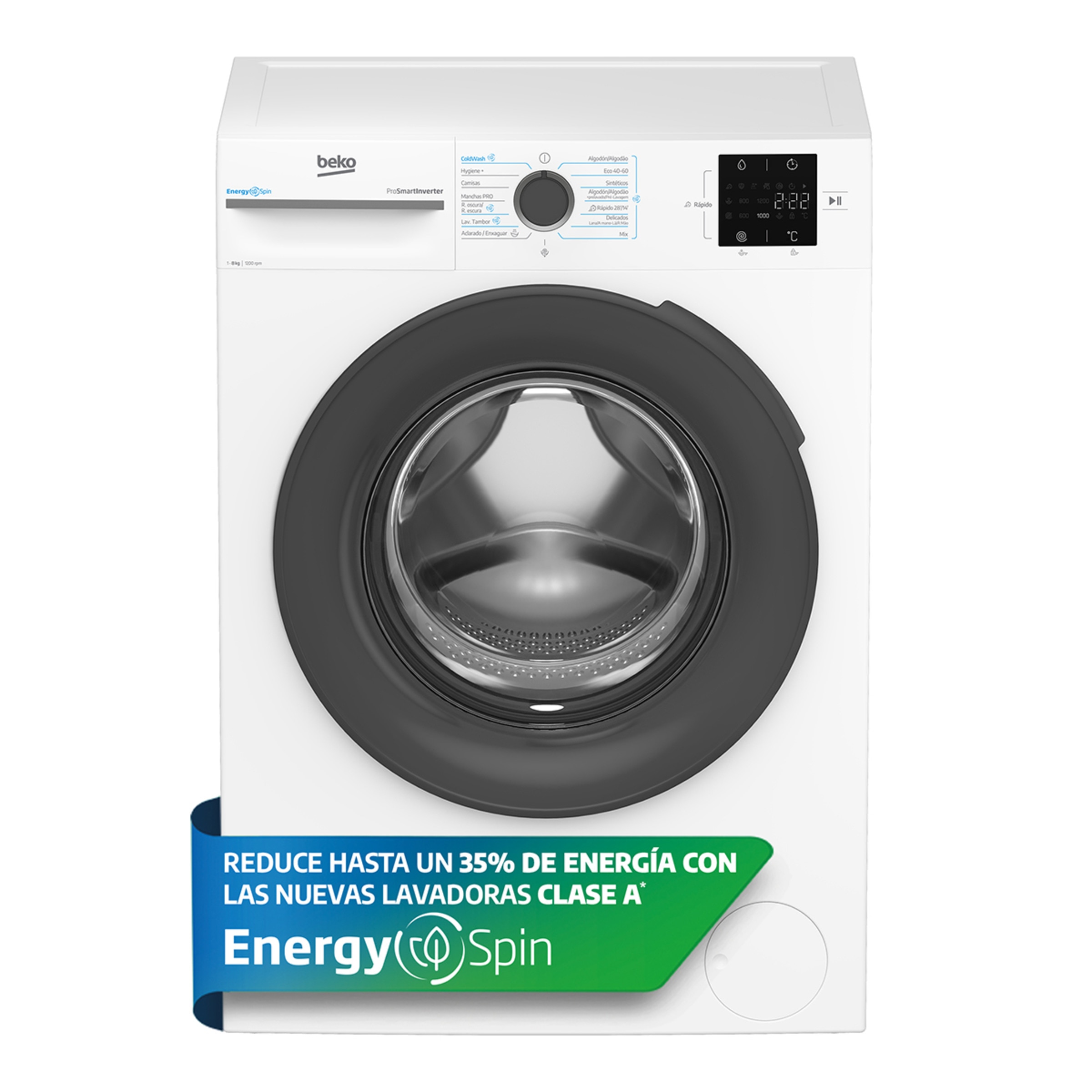 Lavadora Beko 8 Kg / 1.200 rmp - VBM3WFT38213WA Blanco-5