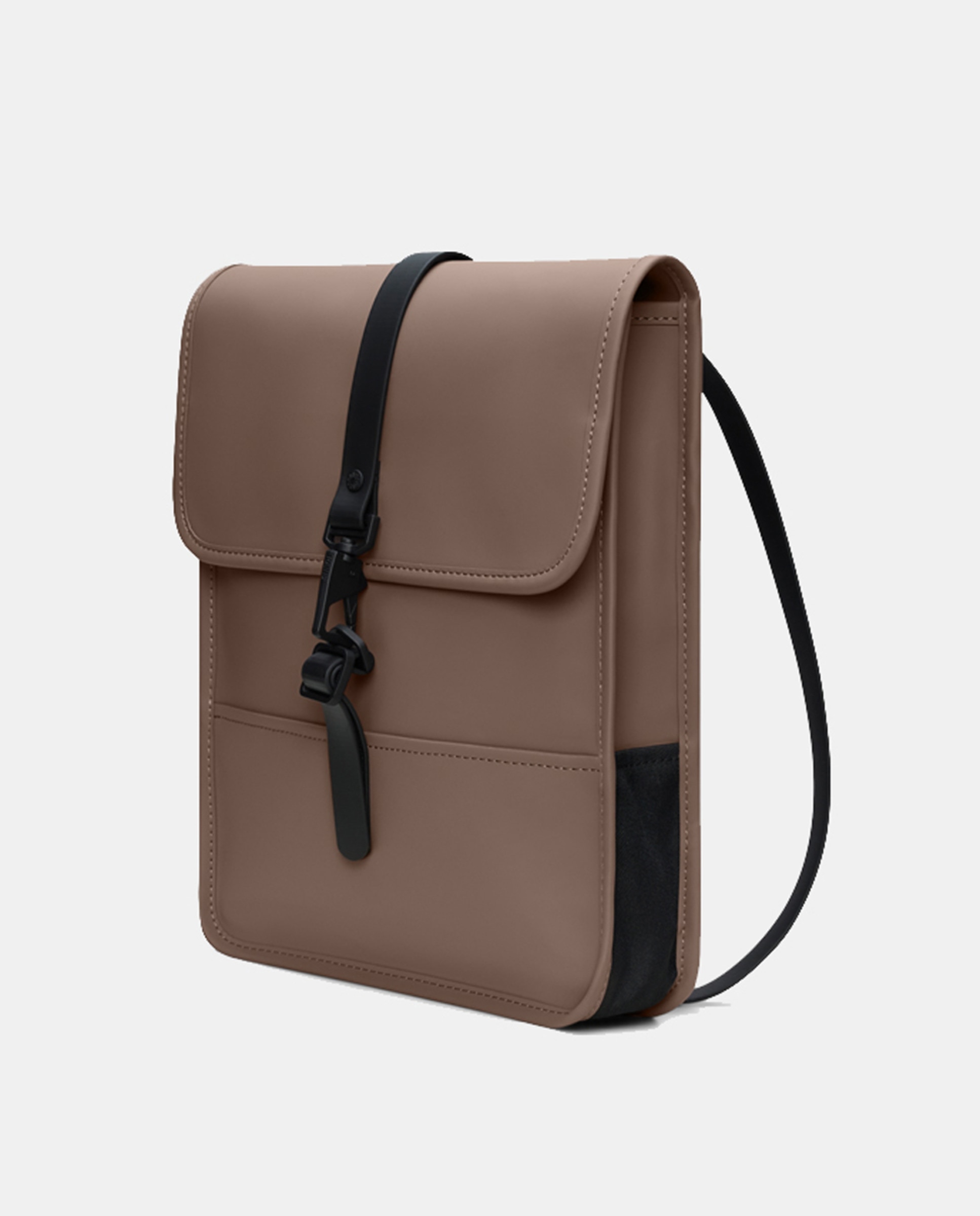Mochila Pequena Micro Resistente à Água - Preto Castanho-3
