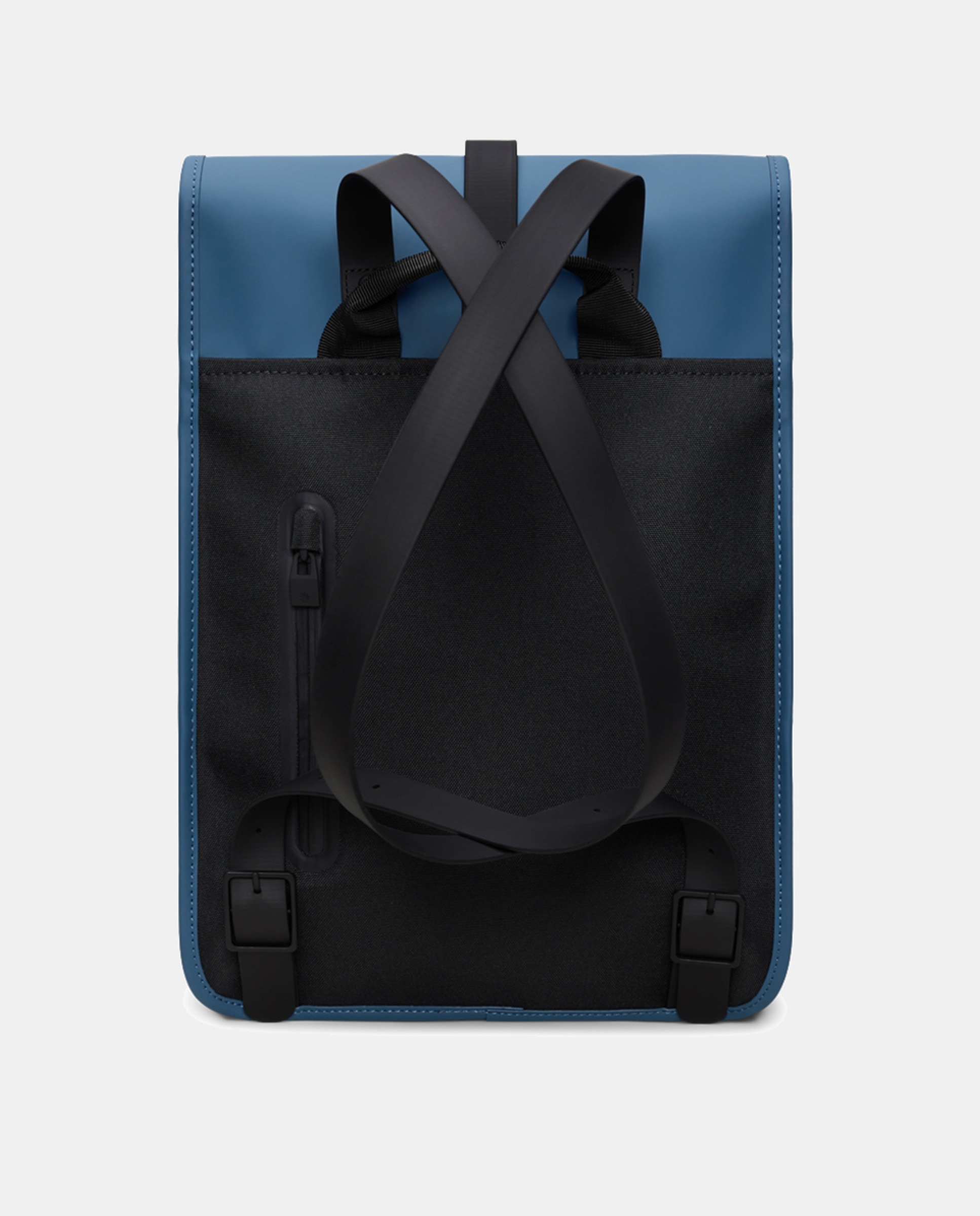 Mochila Média Mini Resistente à Água - Cinzento-Claro Mate Azul-2