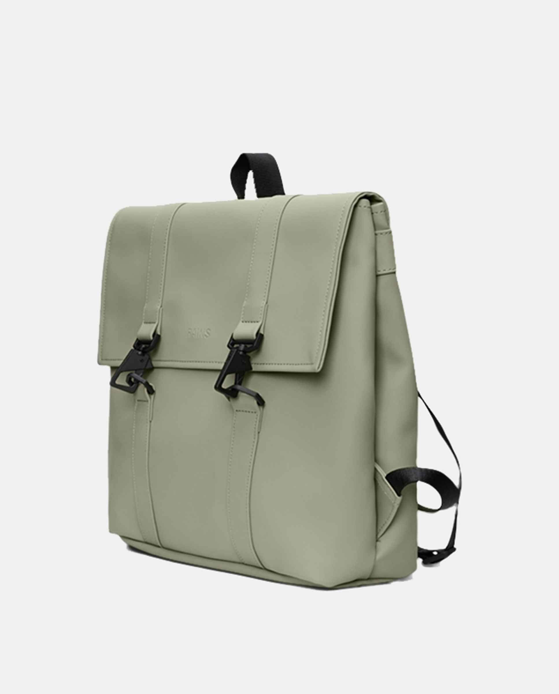 Mochila Média MSN com Compartimento para Portátil Verde-claro-3