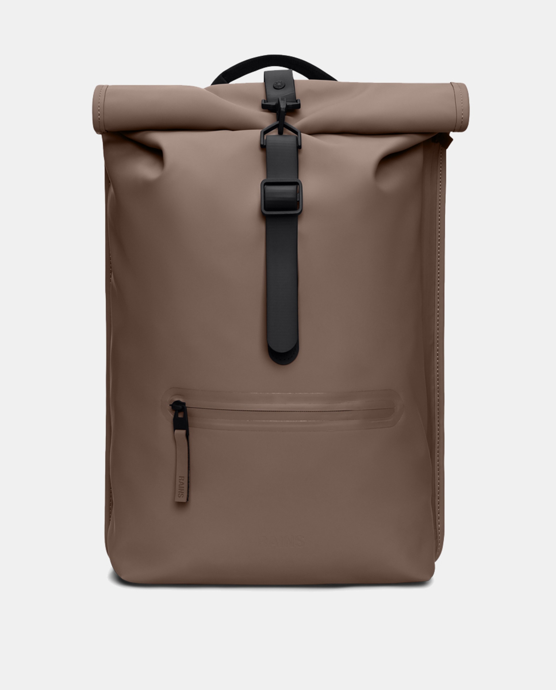 Mochila Grande Rolltop Rucksack Resistente à Água - Preto Castanho-1