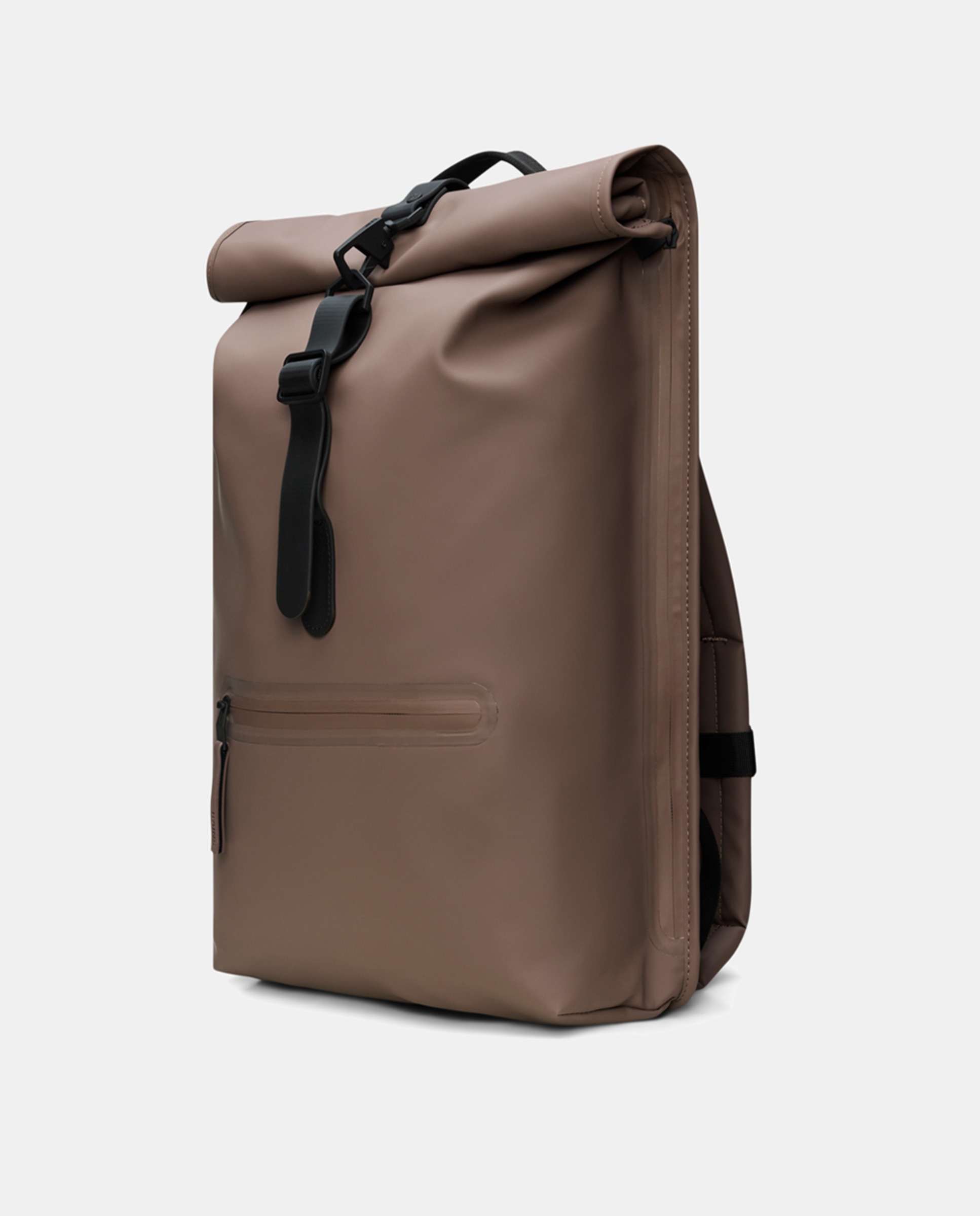 Mochila Grande Rolltop Rucksack Resistente à Água - Preto Castanho-3