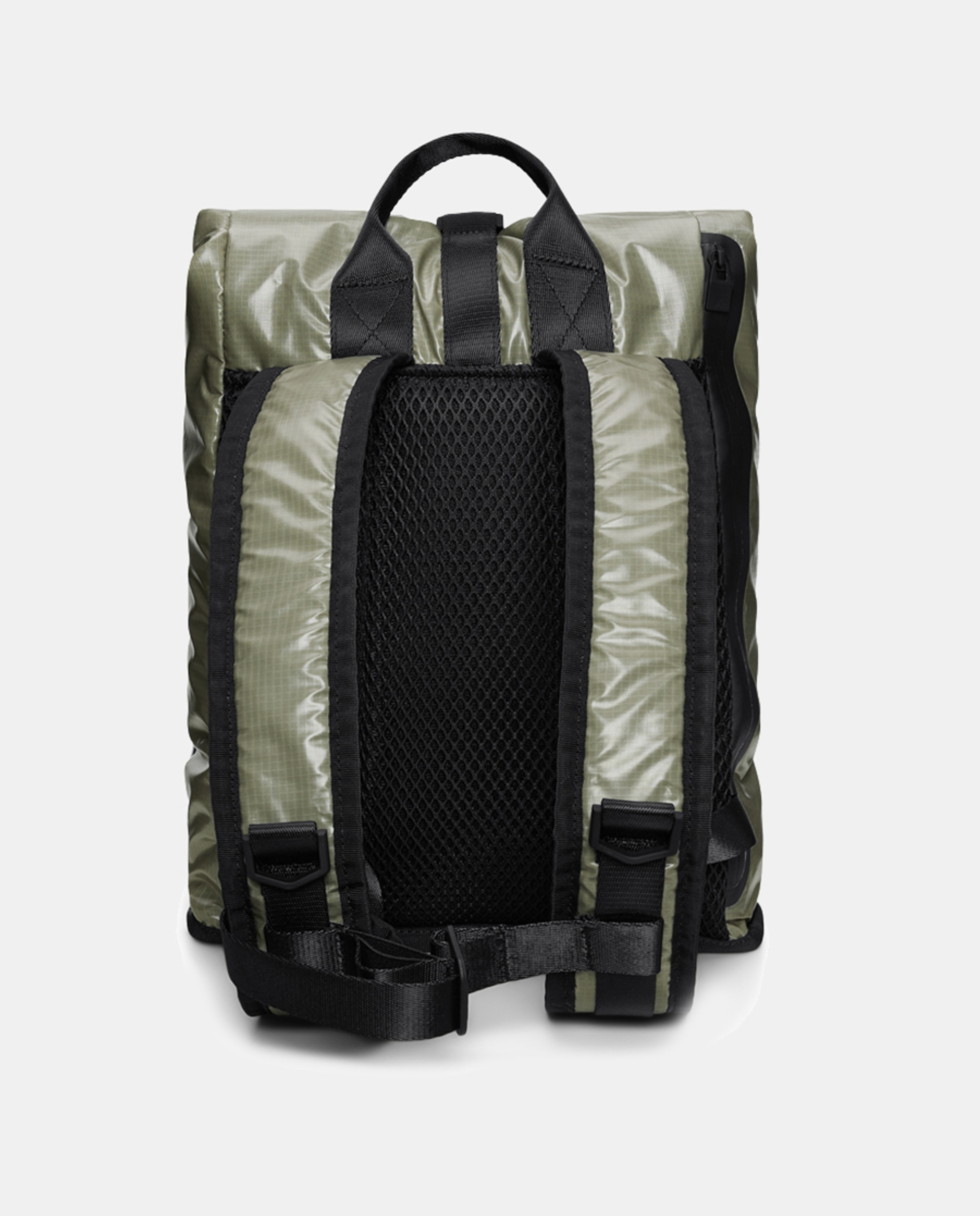Mochila Sibu Rolltiop Rucksack Mini - Preto Verde-claro-2