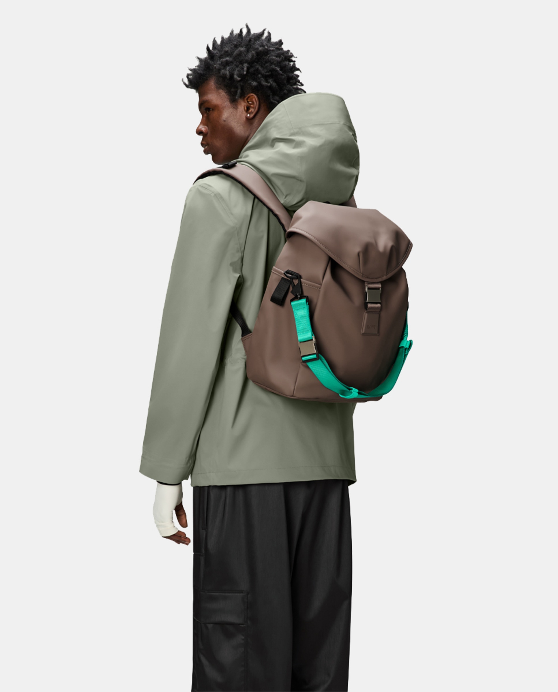 Mochila Bucket Backpack - Preto Castanho-5
