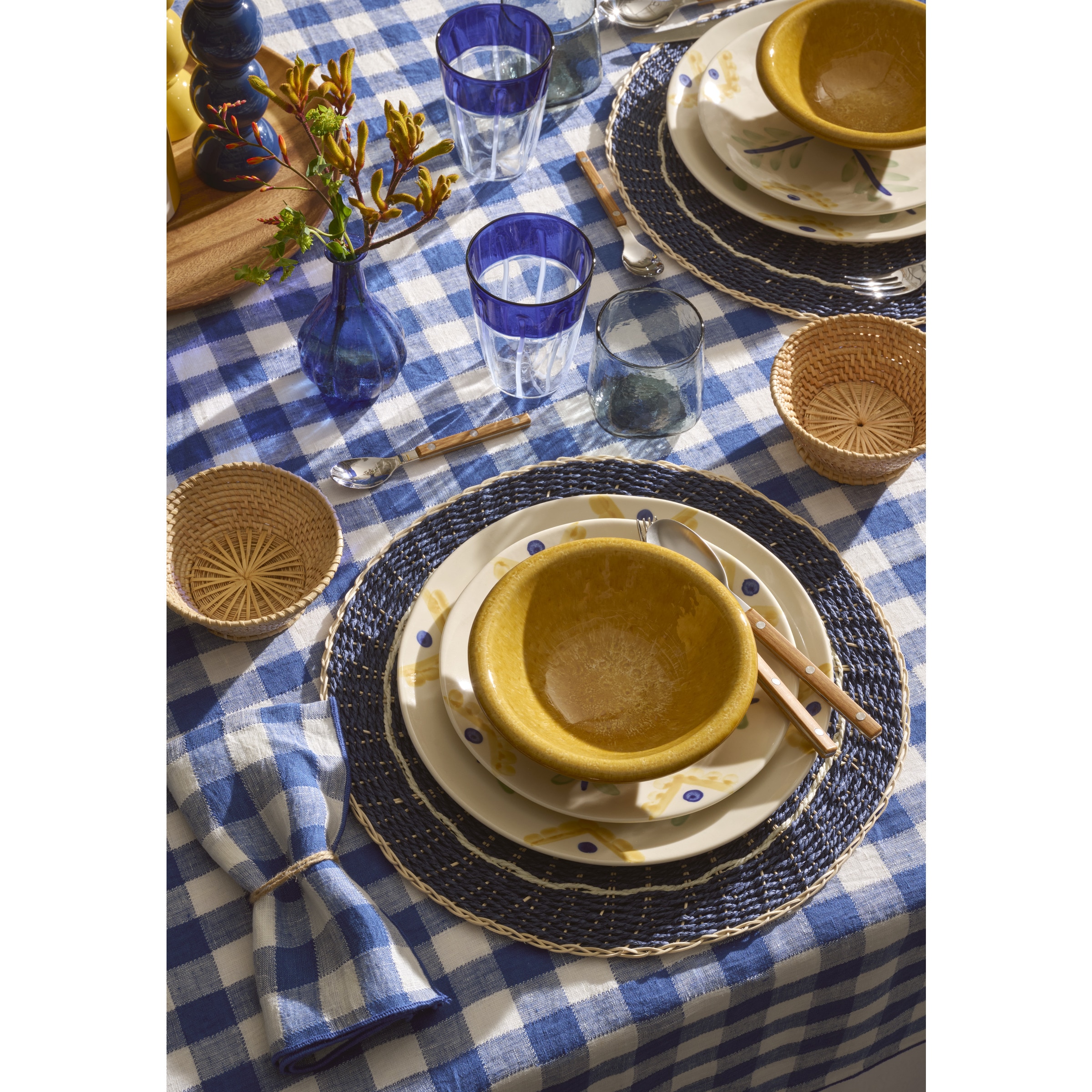 Toalha de Mesa Vichy Azul-5