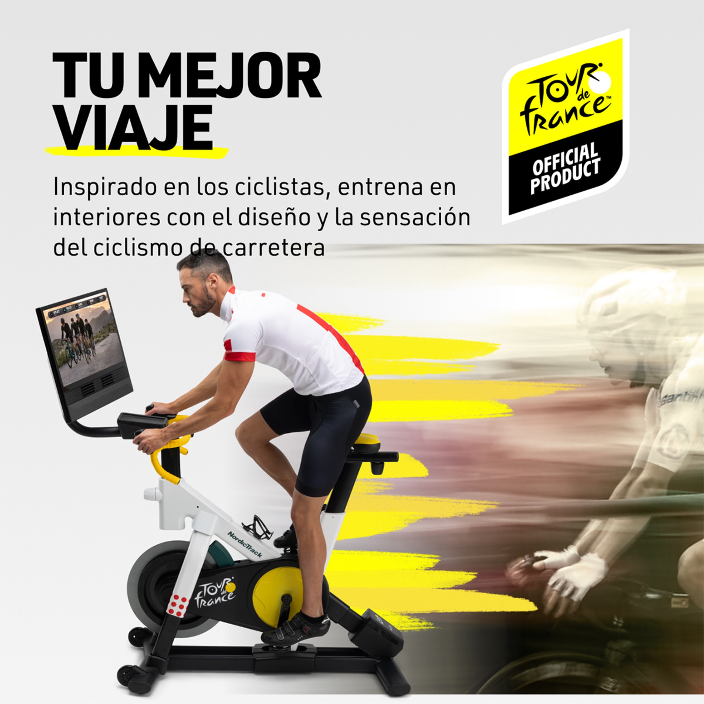 Bicicleta Indoor Tour De France Cinzento-13