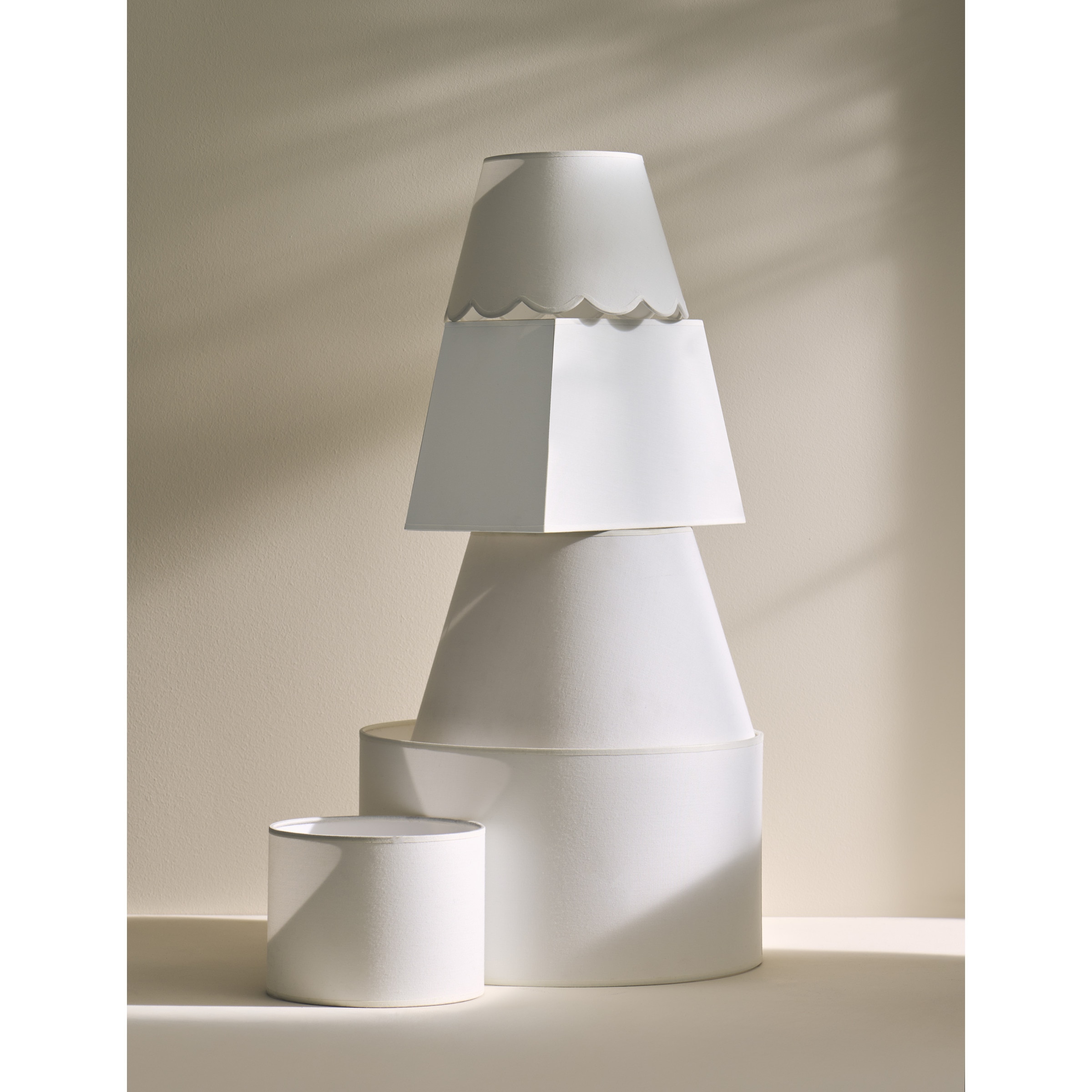 Pantalla cilíndrica Niza El Corte Inglés Blanco roto-7