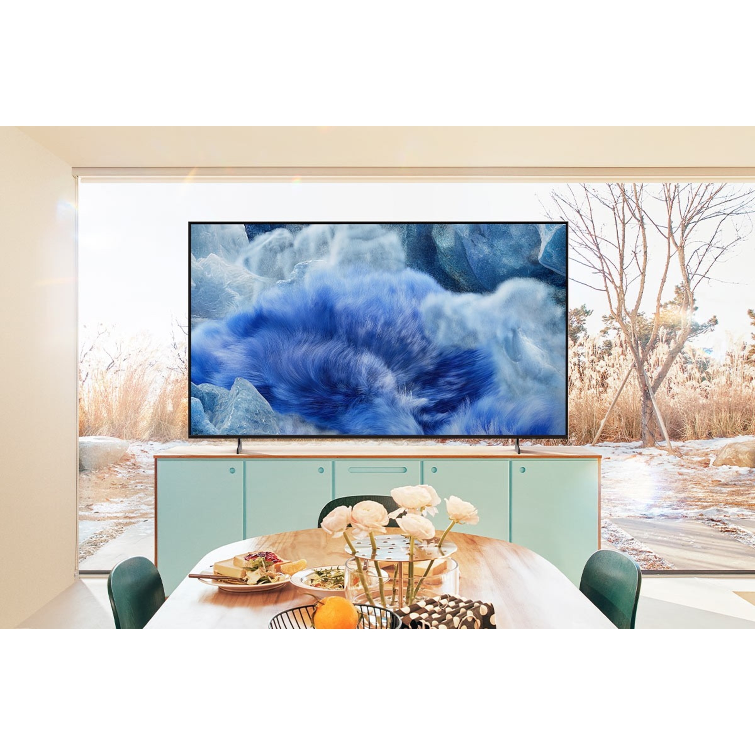 TV Samsung 43" QLED 4K TQ43Q8FAAUXXC Cinzento-9