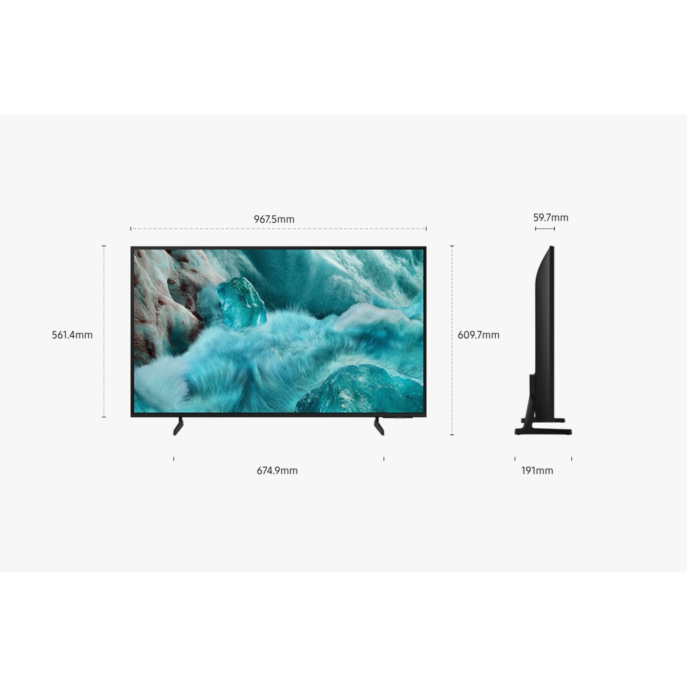 TV Samsung 43" QLED 4K TQ43Q7FAAUXXC Preto-8