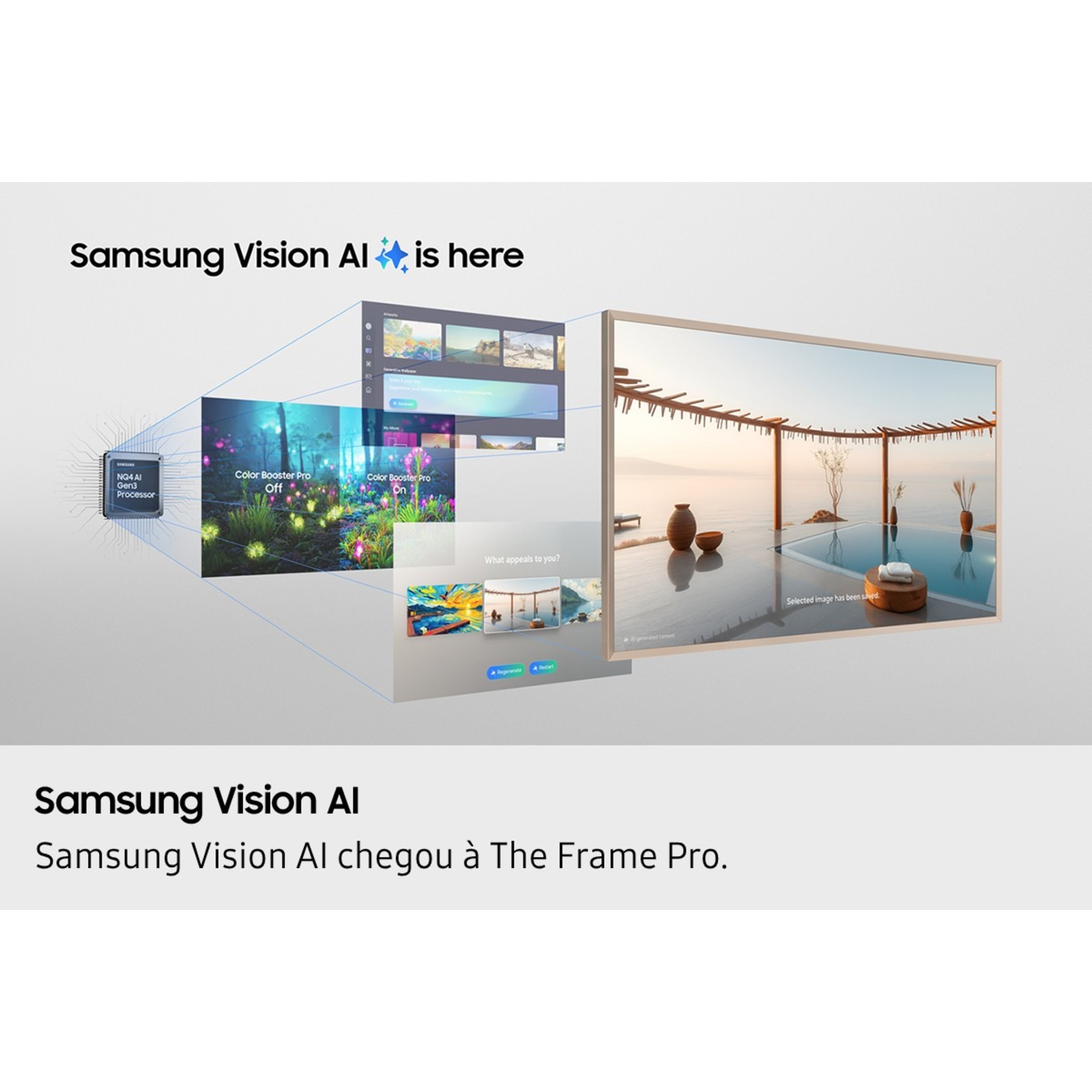 TV Samsung The Frame Pro 75" Neo QLED 4K TQ75LS03FWUXXC Preto-3
