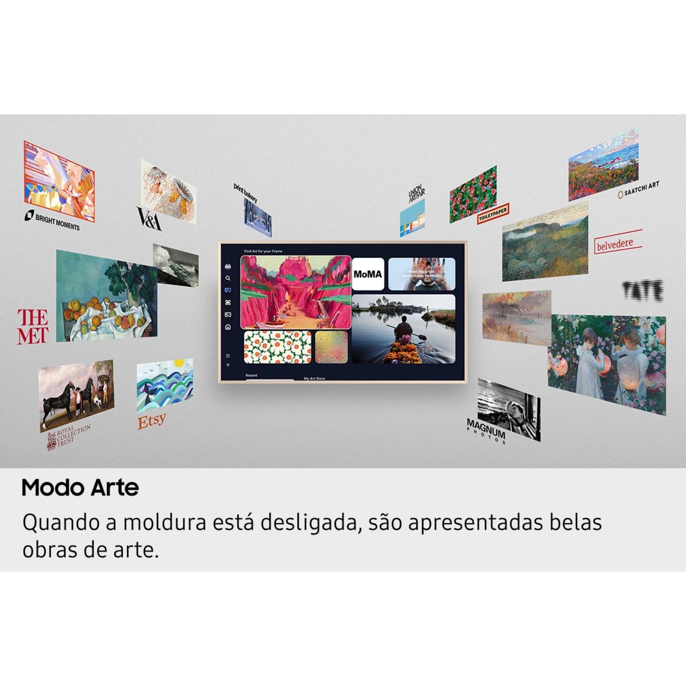 TV Samsung The Frame Pro 75" Neo QLED 4K TQ75LS03FWUXXC Preto-6