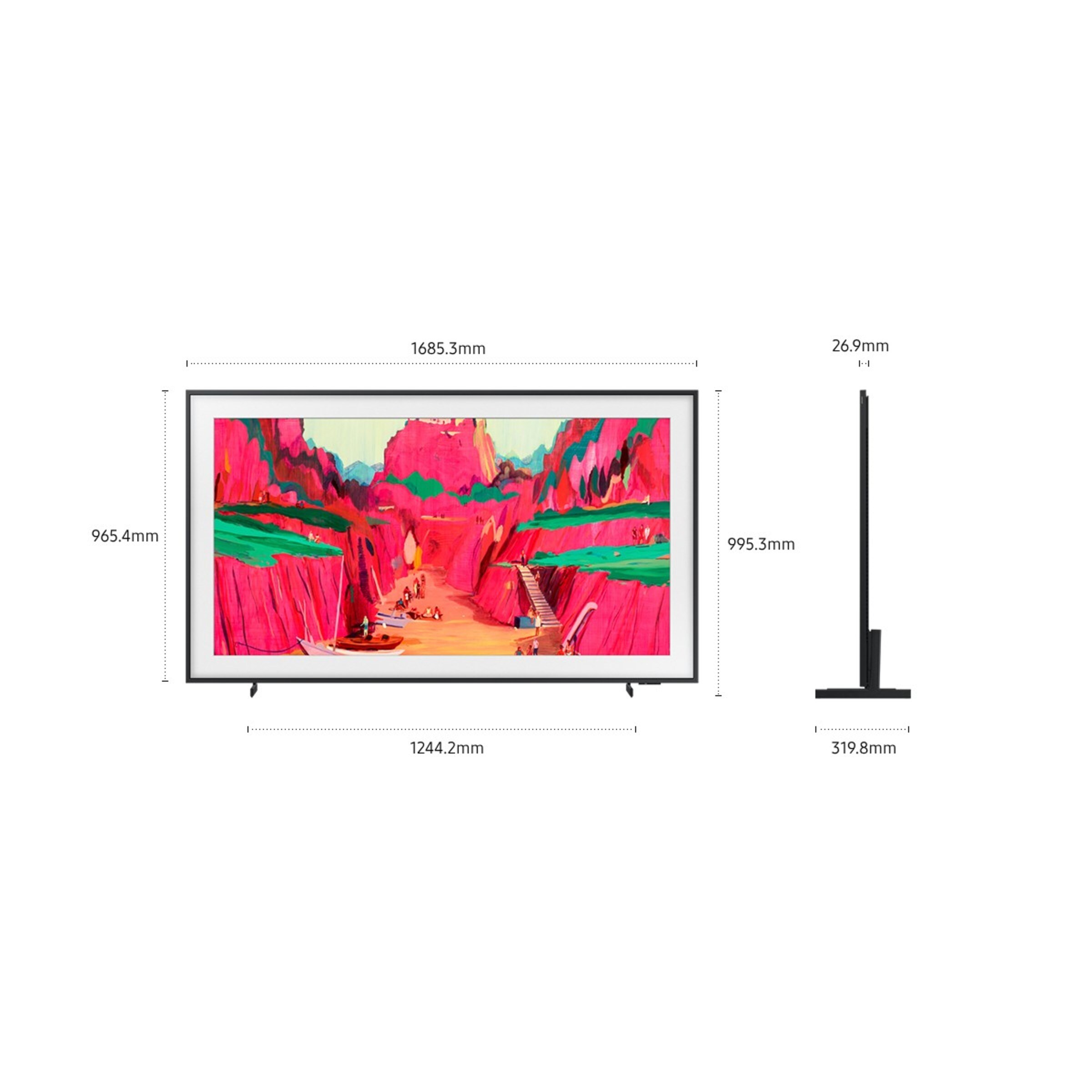 TV Samsung The Frame Pro 75" Neo QLED 4K TQ75LS03FWUXXC Preto-7