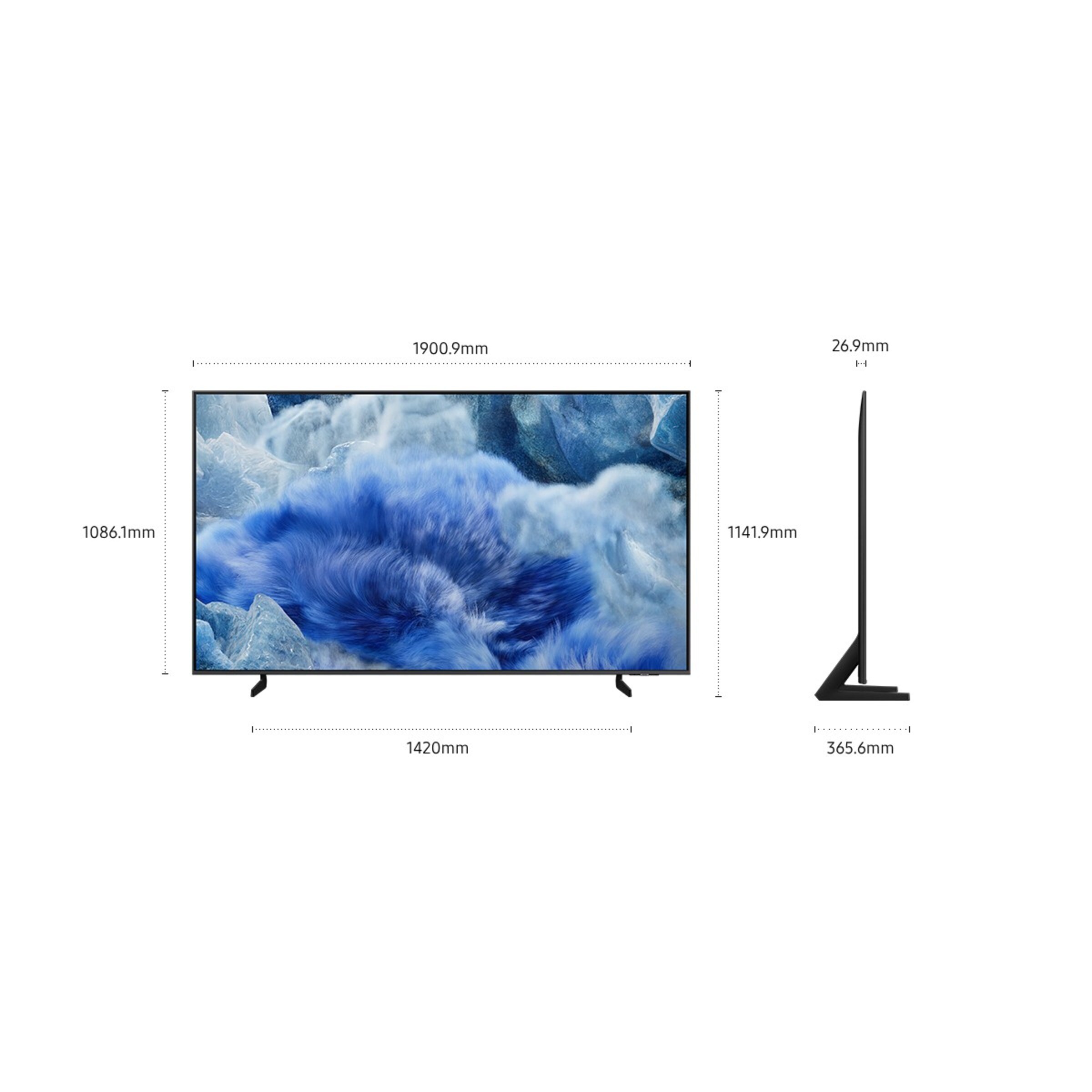 TV Samsung 85" QLED 4K TQ85Q8FAAUXXC Cinzento-8