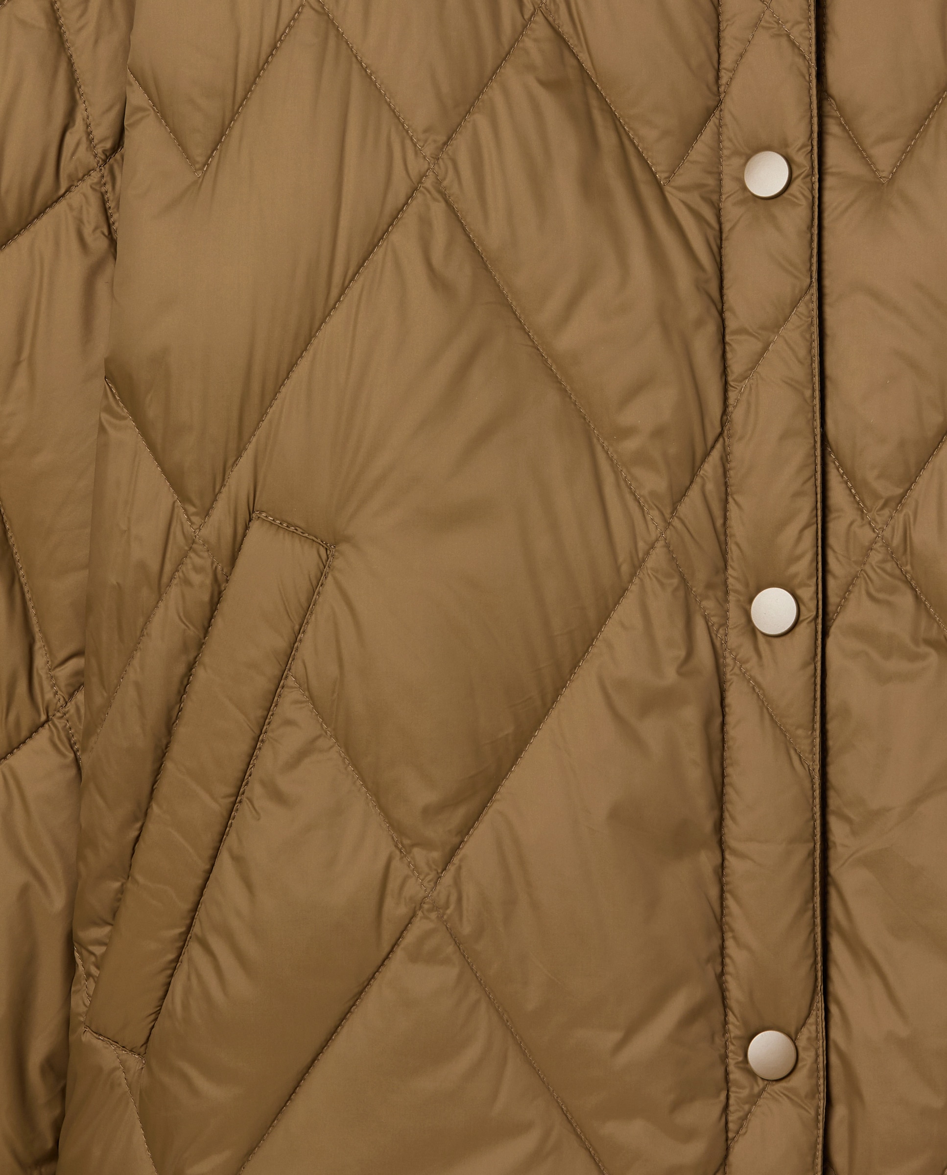 Blusão Acolchoado Liso Curto 740 Tabaco-6