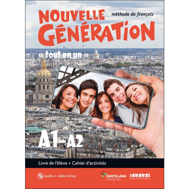 Imagen 0 de NOUVELLE GENERATION A1/A2 LIVRE/EXERCICES+CD+DVD  (Tapa blanda)