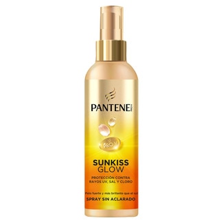 protector solar capilar contra rayos UV, sal y cloro Sunkiss Glow sin aclarado spray 200 ml - Pantene Pro-v