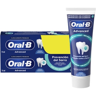 Advanced pasta de dientes prevención del sarro pack 2 tubos 75 ml - Oral B