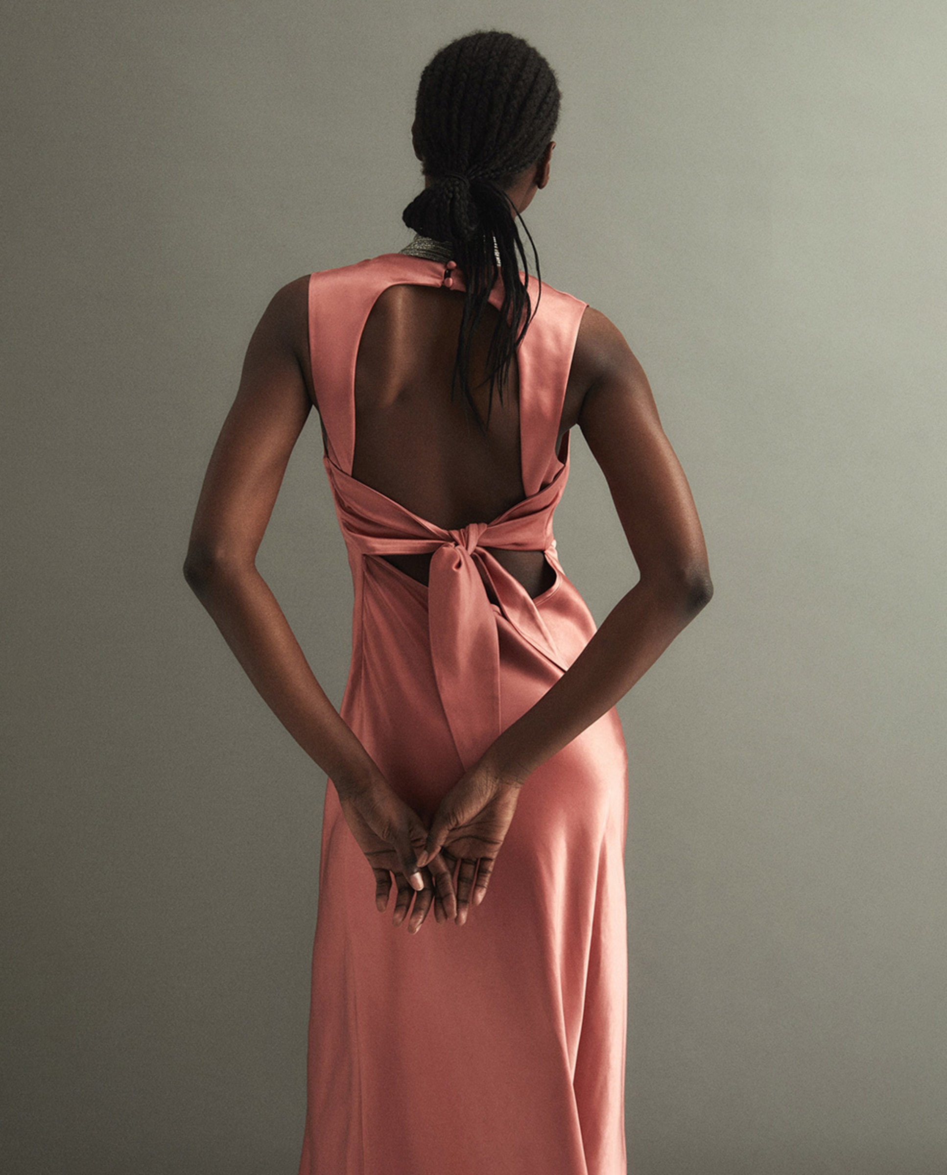 Vestido de Festa em Cetim Rosa-claro-6