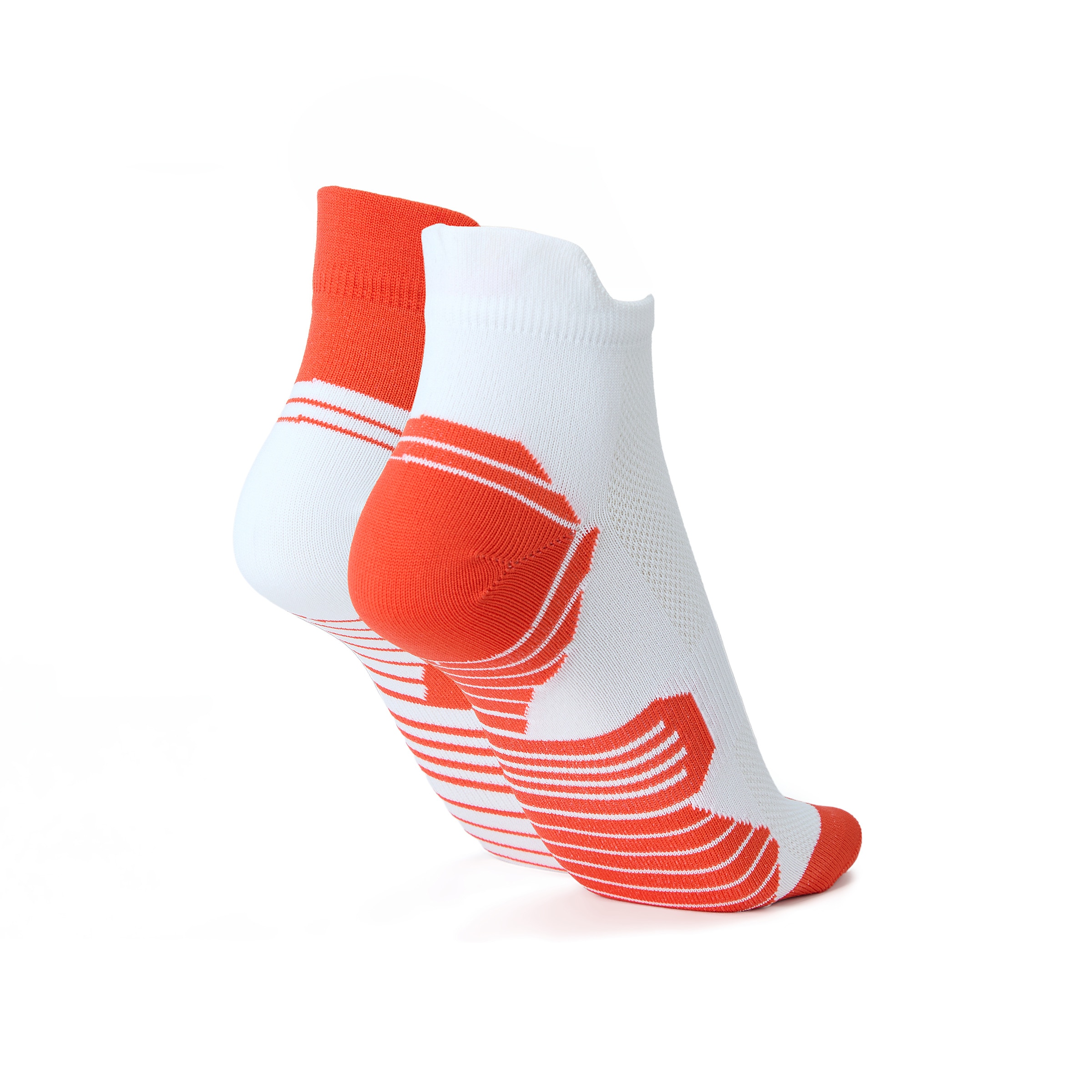 Pack de 2 Pares de Meias de Running Advance Plus Unissexo Branco-2