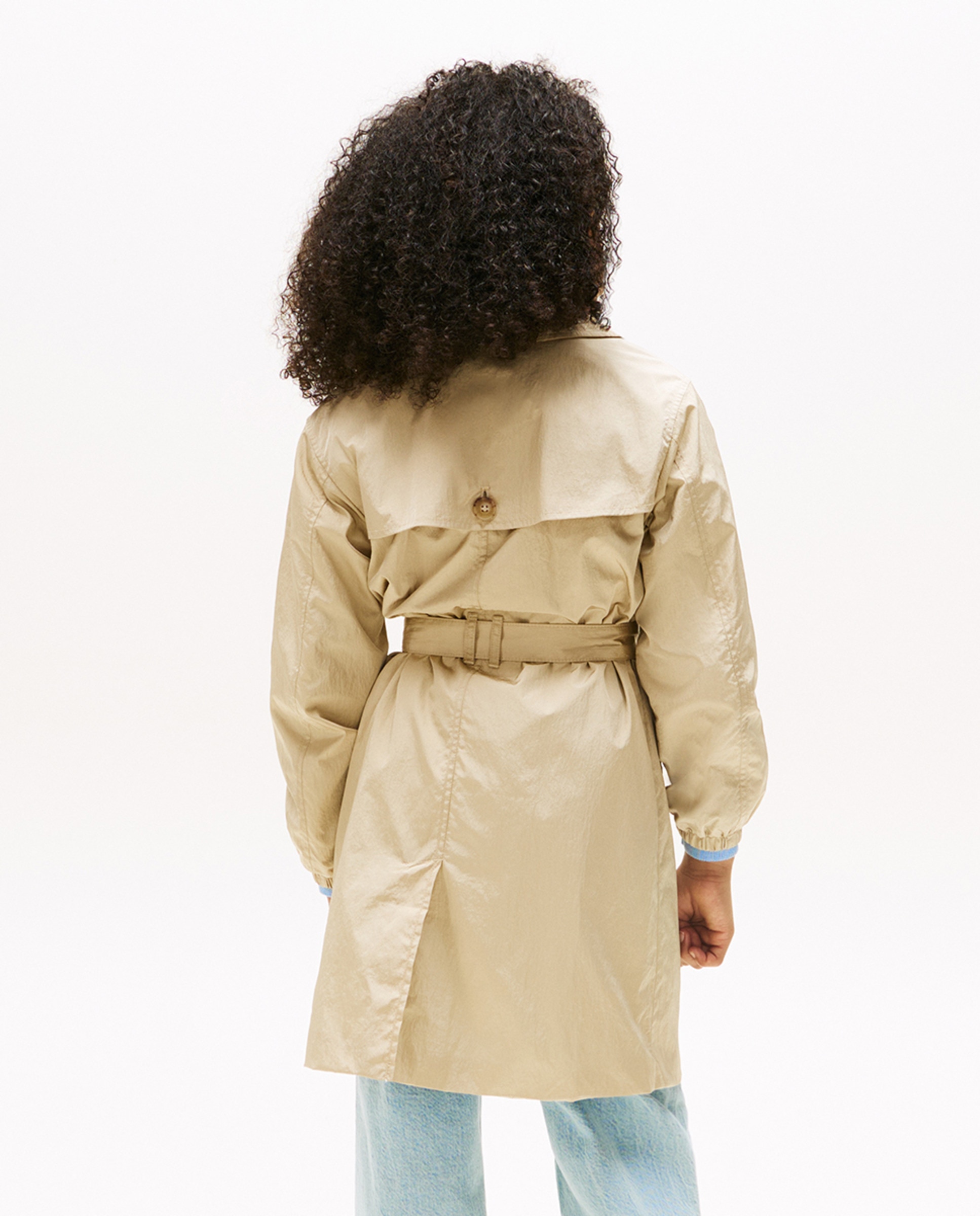 Gabardine com Cinto Castanho-2