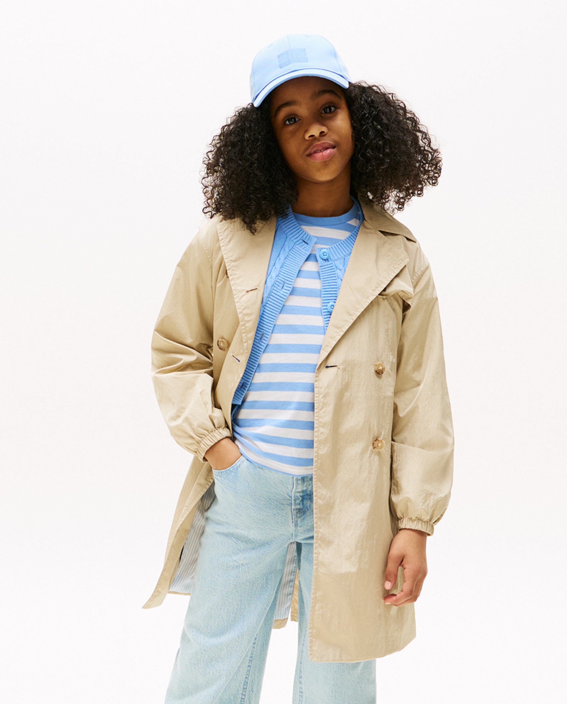 Gabardine com Cinto Castanho-1