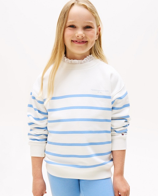 Imagem 0 de Sweatshirt às Riscas com Decote Redondo