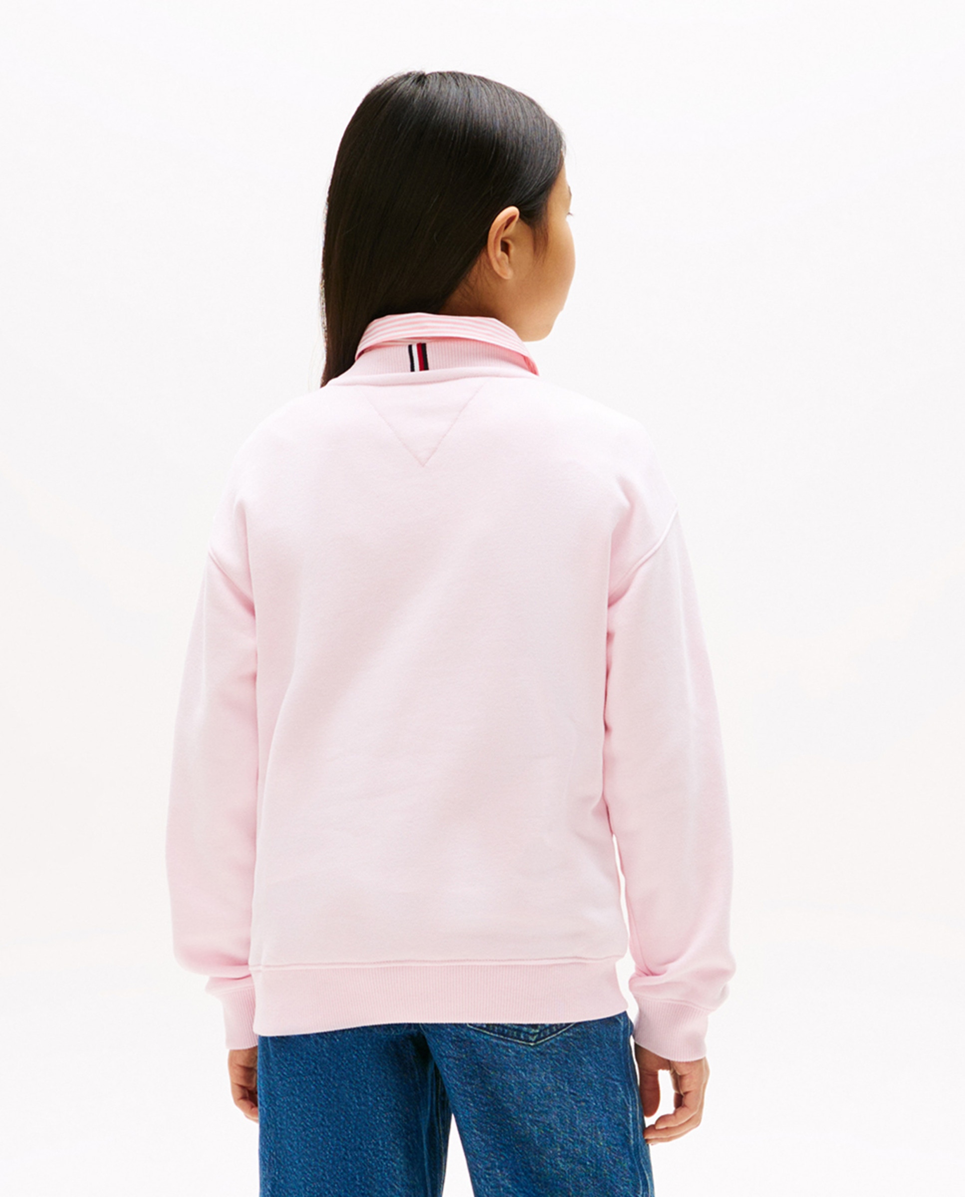Camisa às Riscas com Manga Comprida Rosa-2