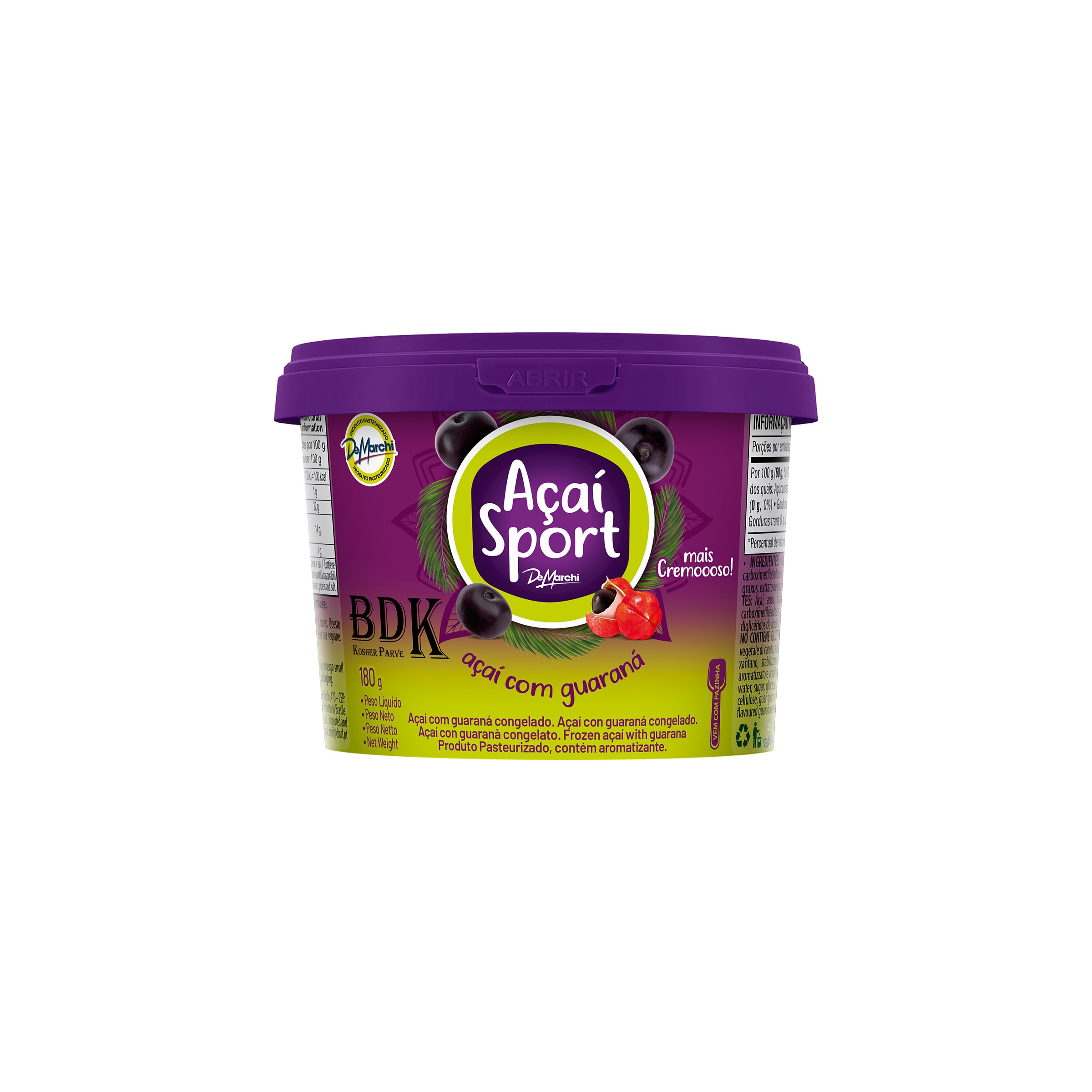 Açaí Sport com Guaraná embalagem 180 g