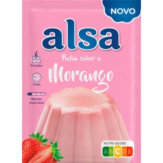 Pudim Morango embalagem 380 g - Alsa