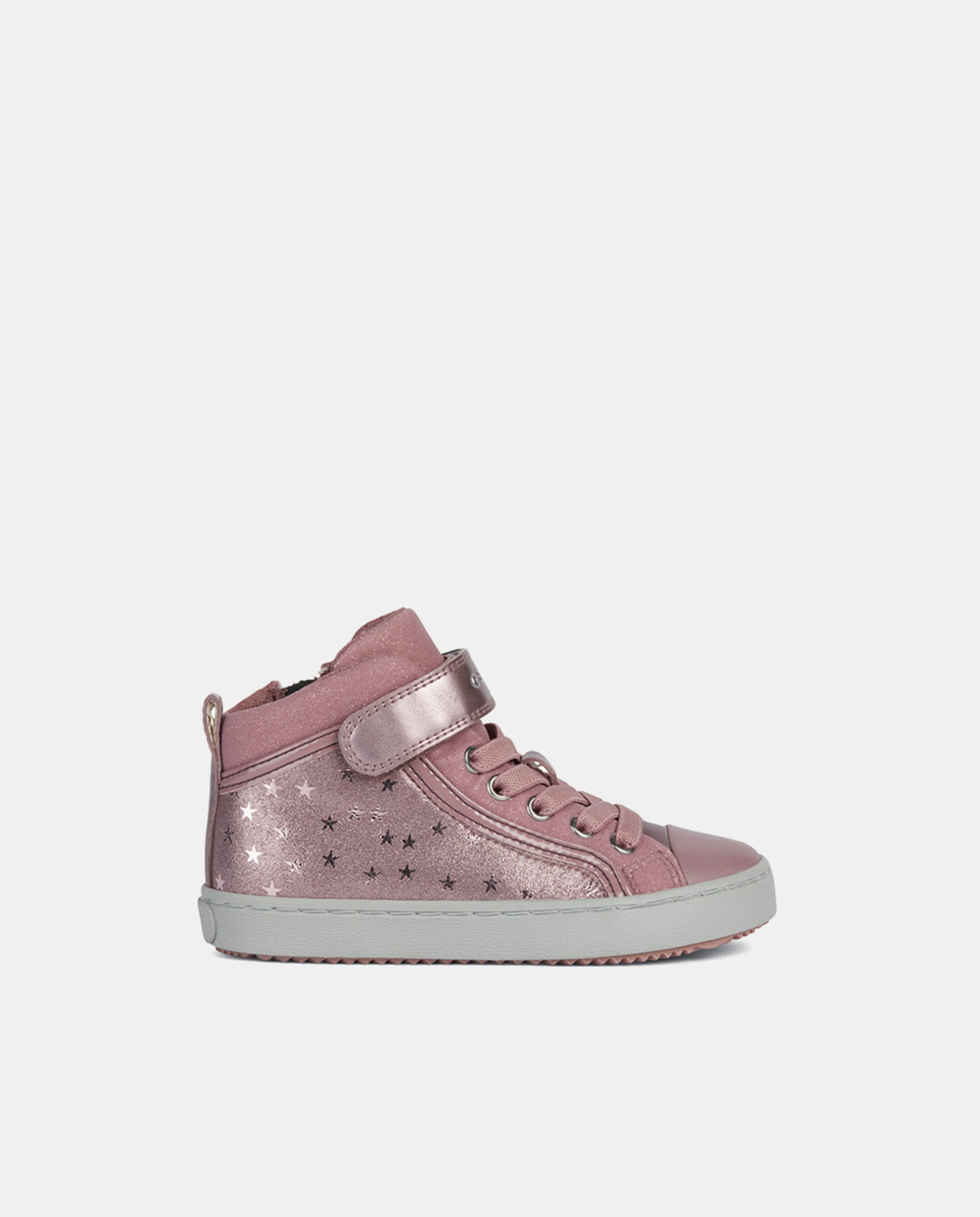 Sapatilhas desportivas de menina Geox azuis com estampado de estrela Rosa-1
