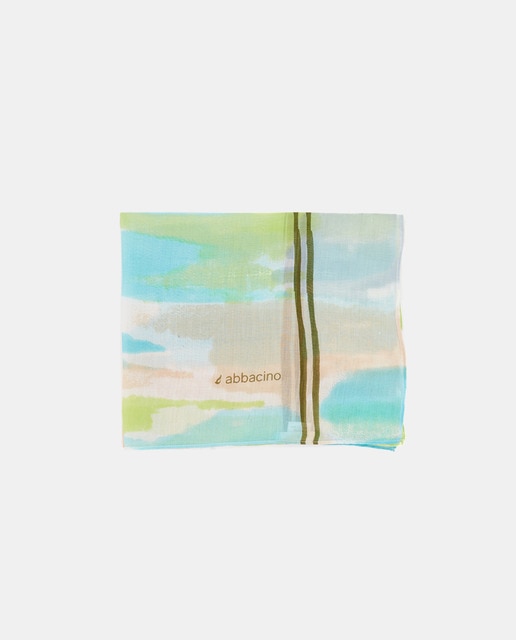 Imagem 0 de Bandana de Seda e Modal Oceans Diary com Estampado de Aquarela