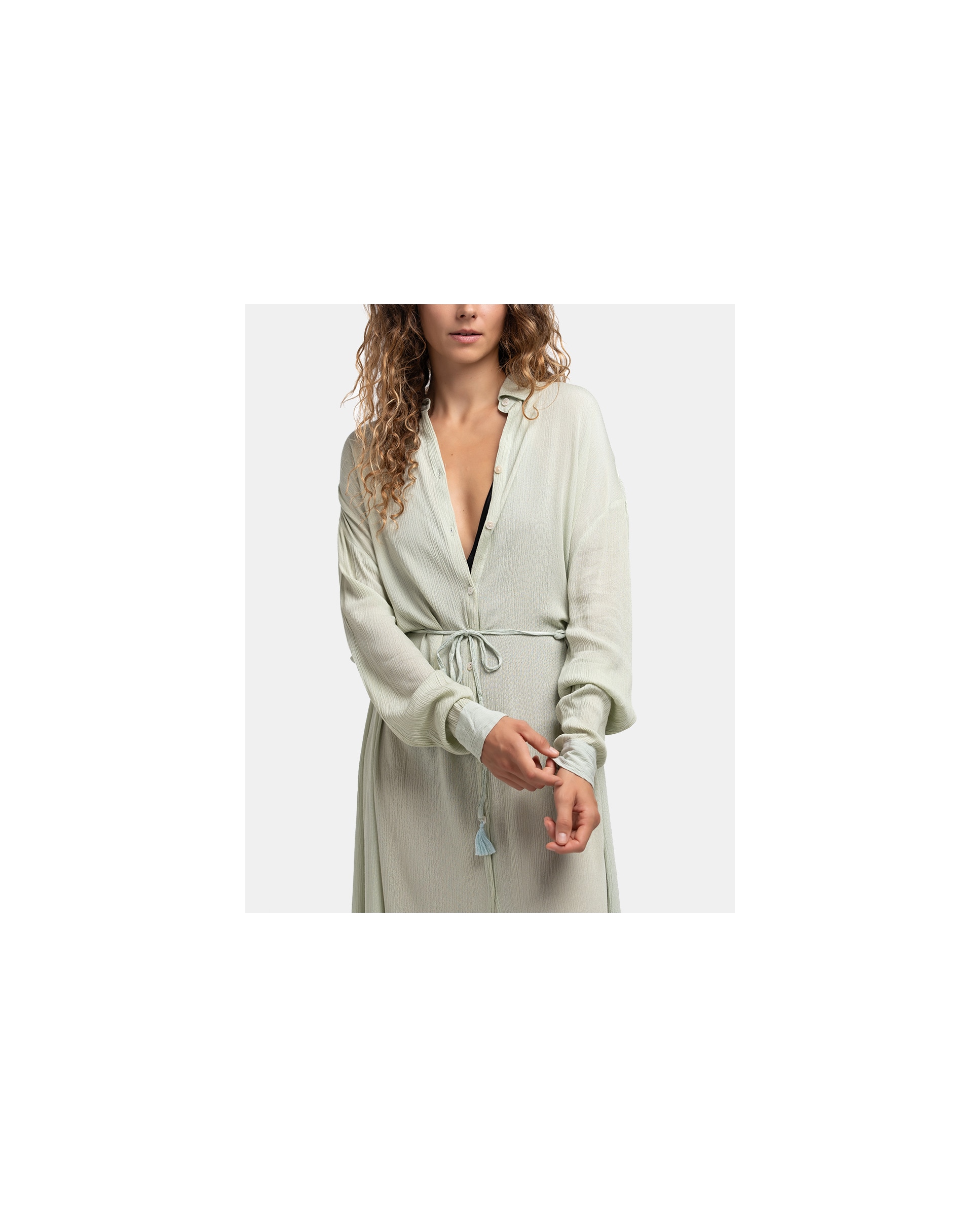 Túnica de Viscose Oceans Diary Verde-3