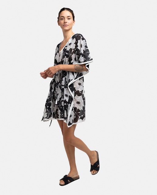 Imagem 0 de Kaftan de Algodão Oceans Diary com Estampado Floral