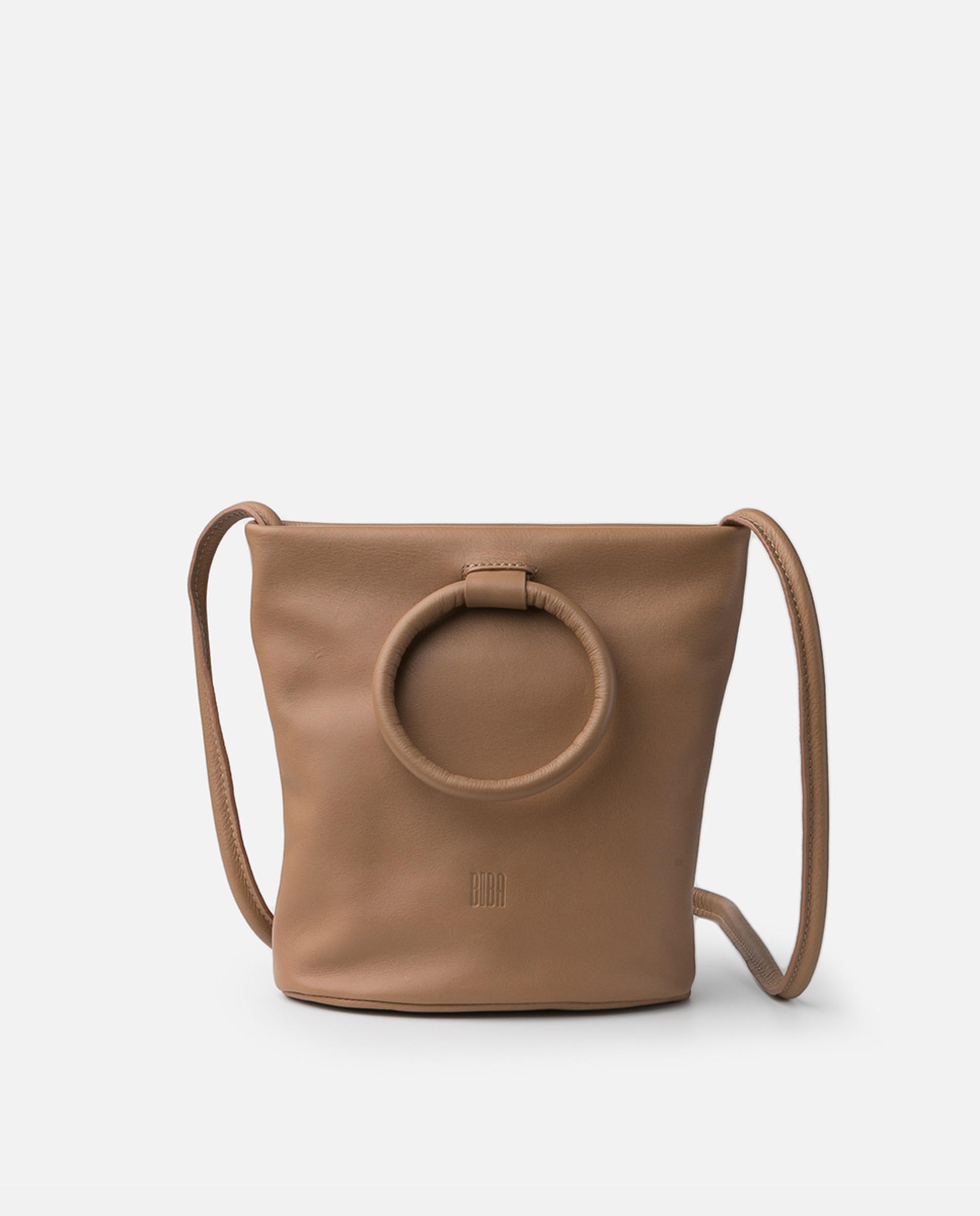 Mala a Tiracolo Comprida Castanho-claro-1