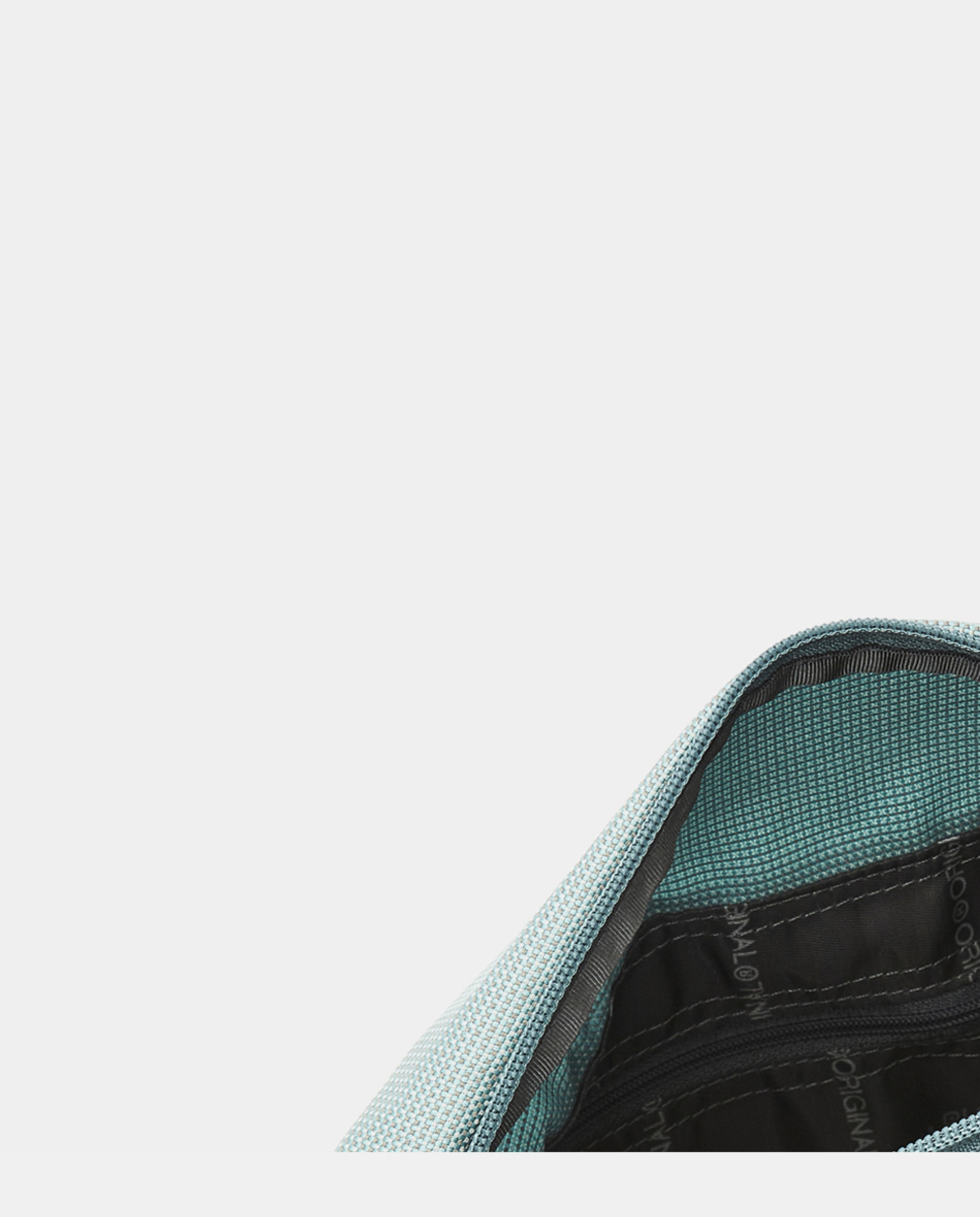 Mala a tiracolo média de mulher Mandarina Duck cinzento-escuro com fecho de correr Verde-4