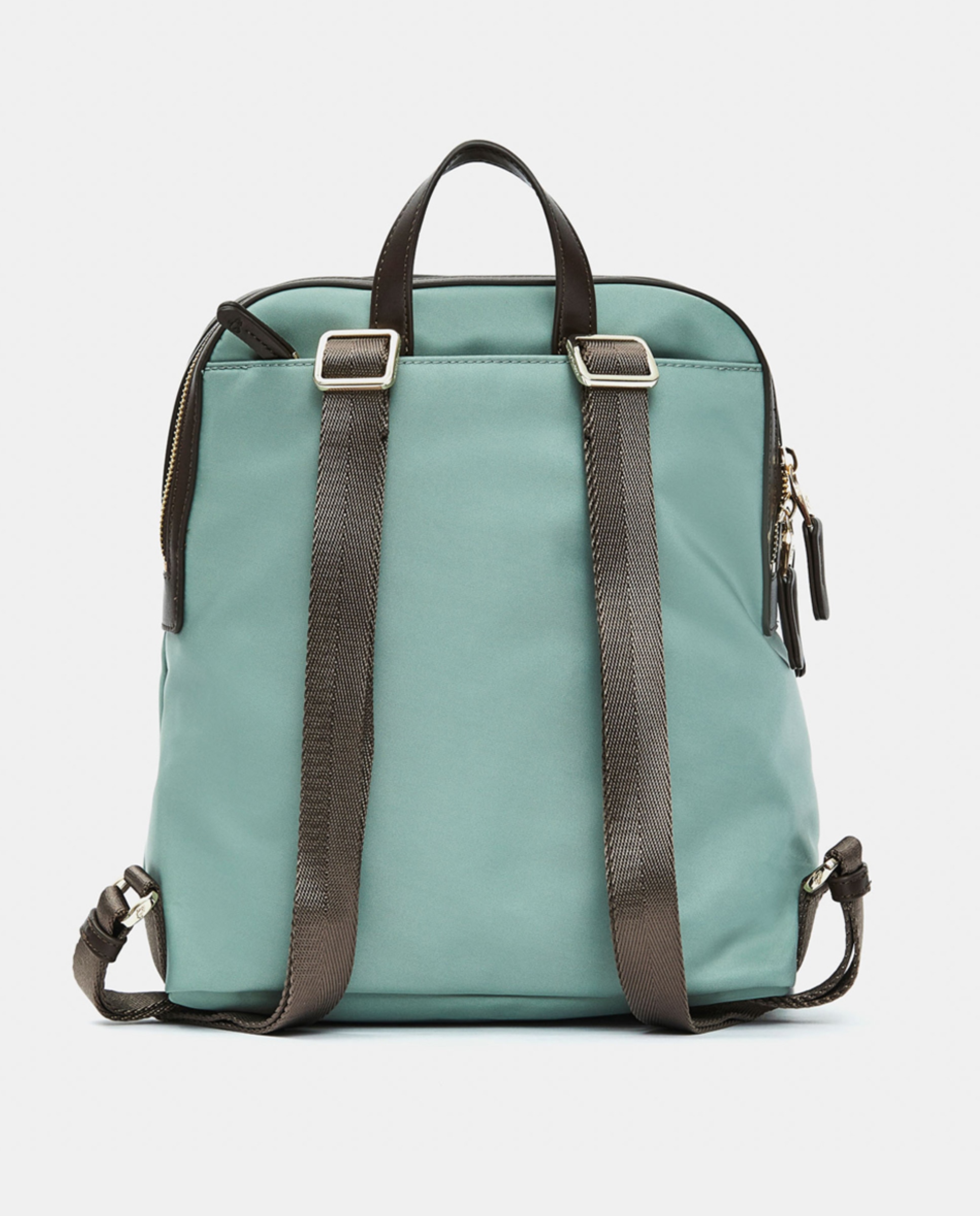 Mochila de nylon azul-marinho Verde-3