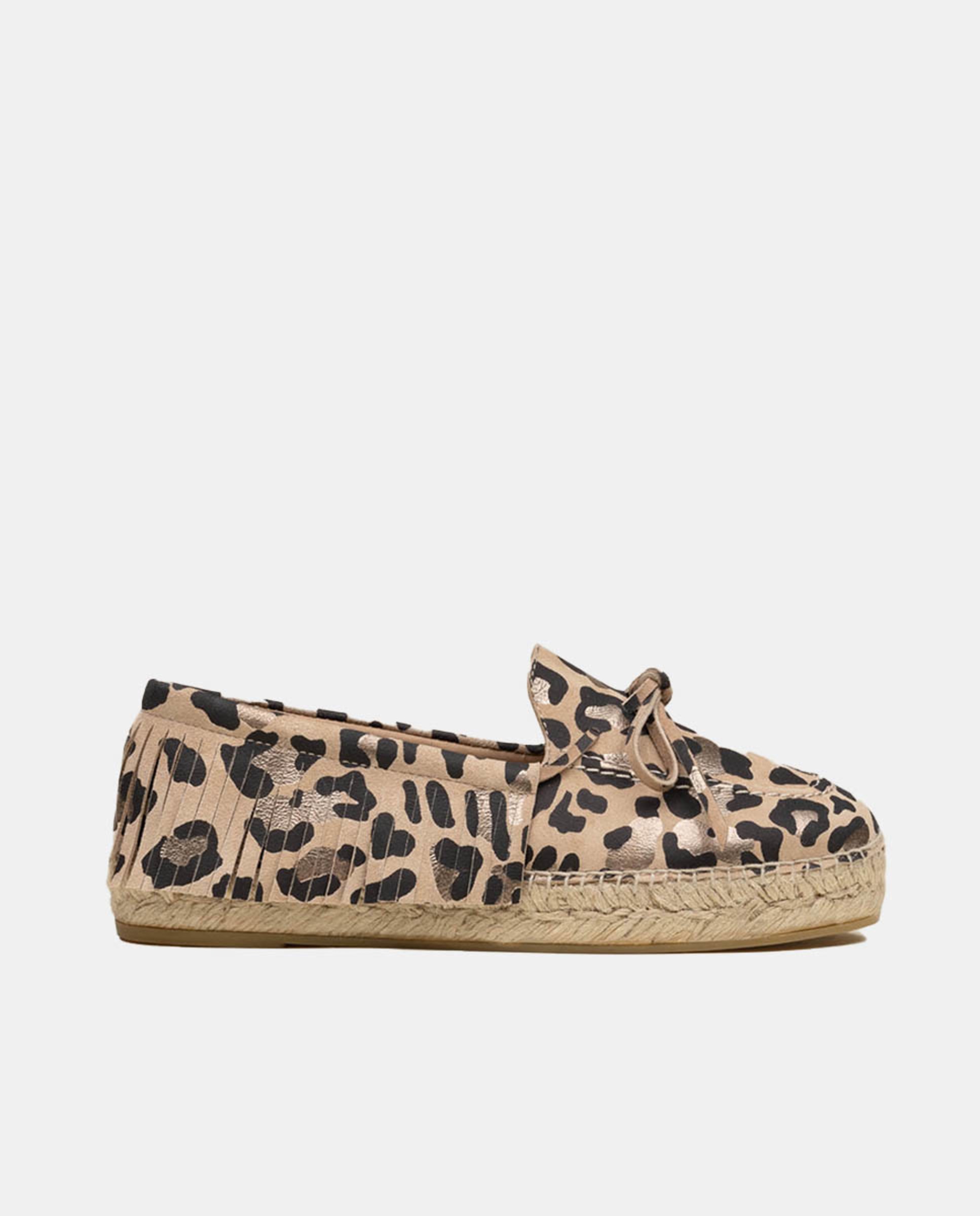 Mocassins com Franjas Natural-1