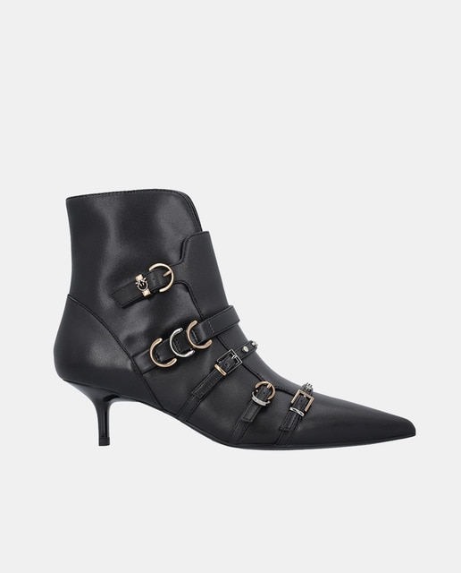 Imagem 0 de Botins Kitten Heel com Salto Baixo e Fivelas