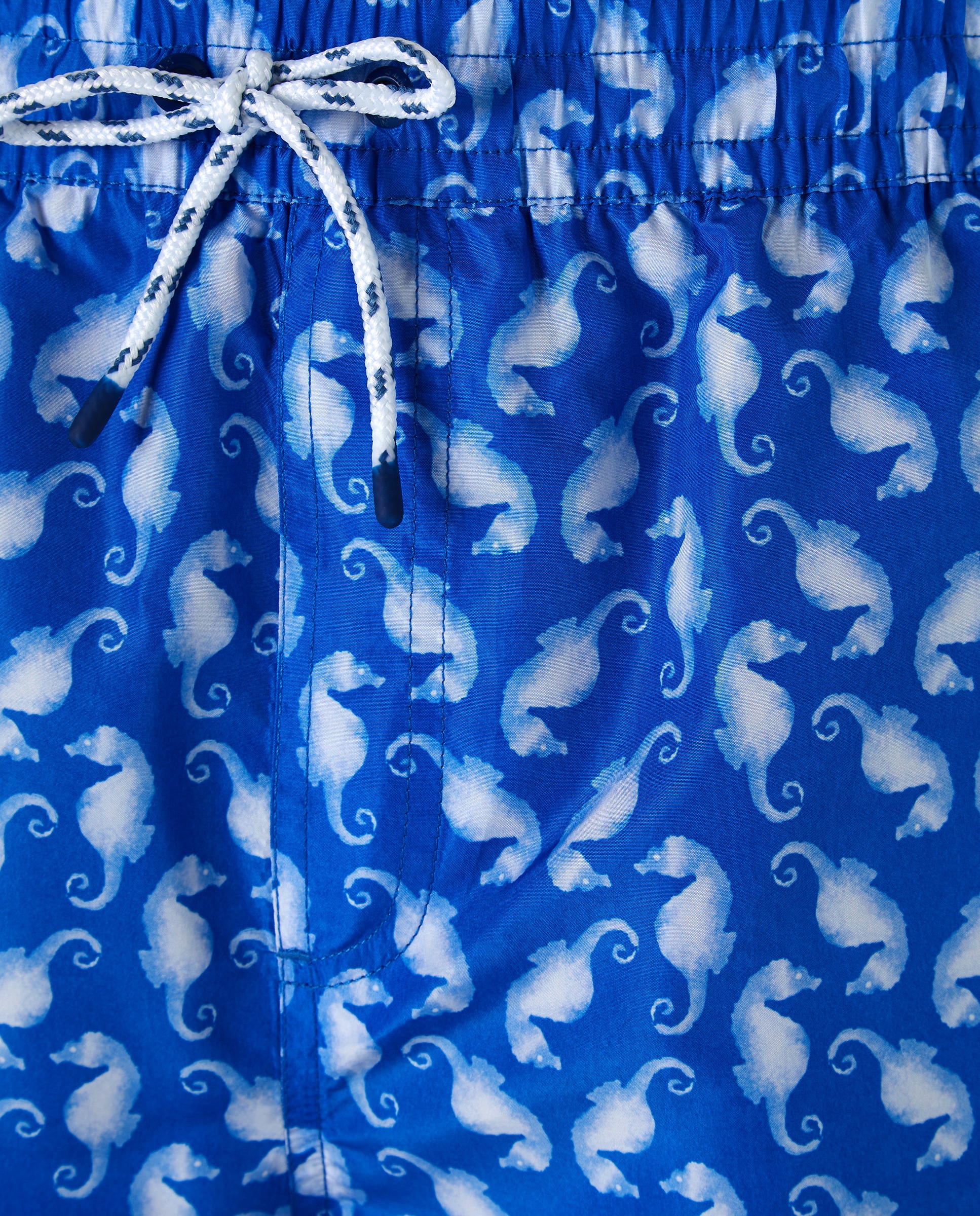 Calções de Banho Estampados com Secagem Rápida Azul-3