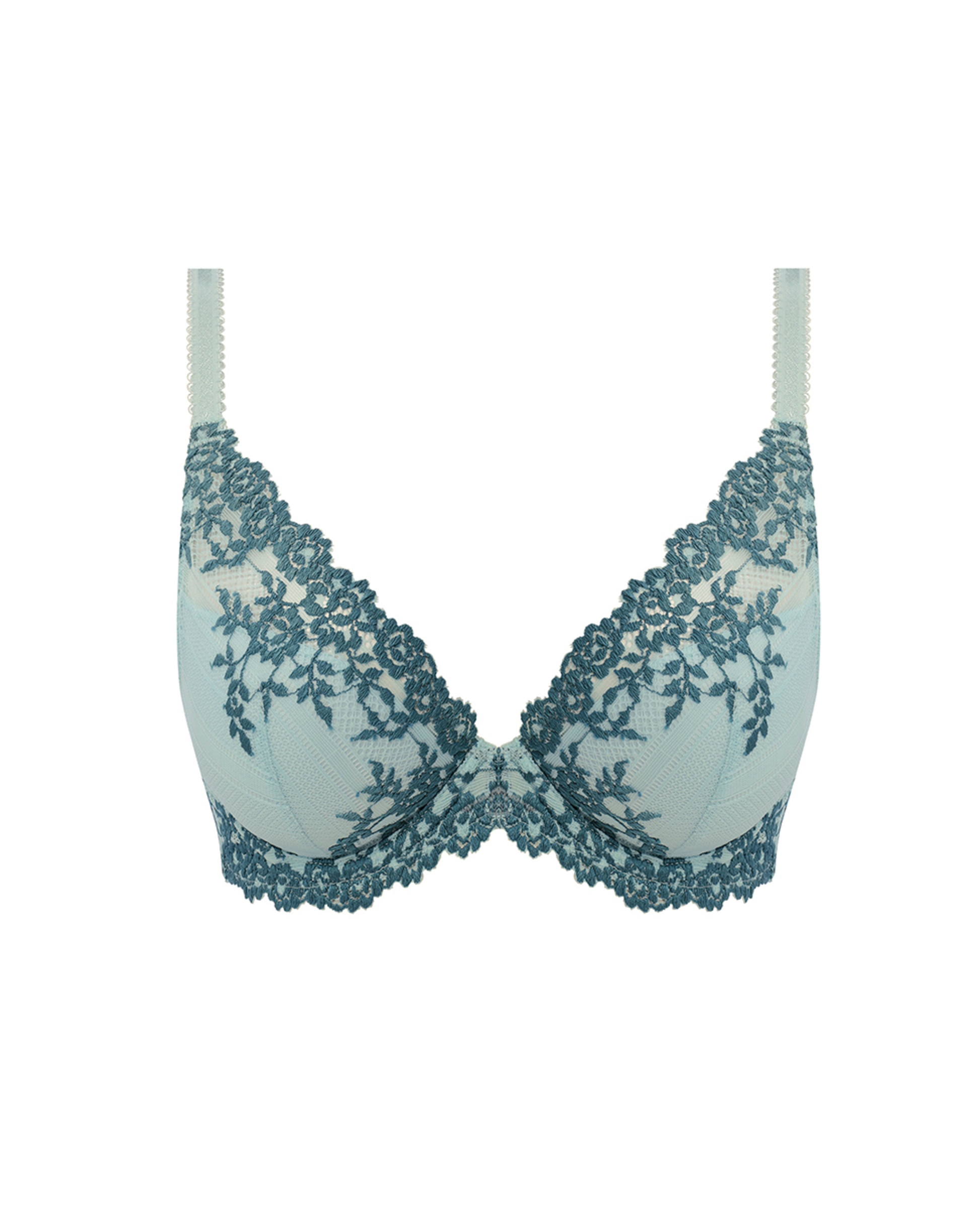 Soutien Almofadado Triangular Embrace Lace com Aro Verde-5