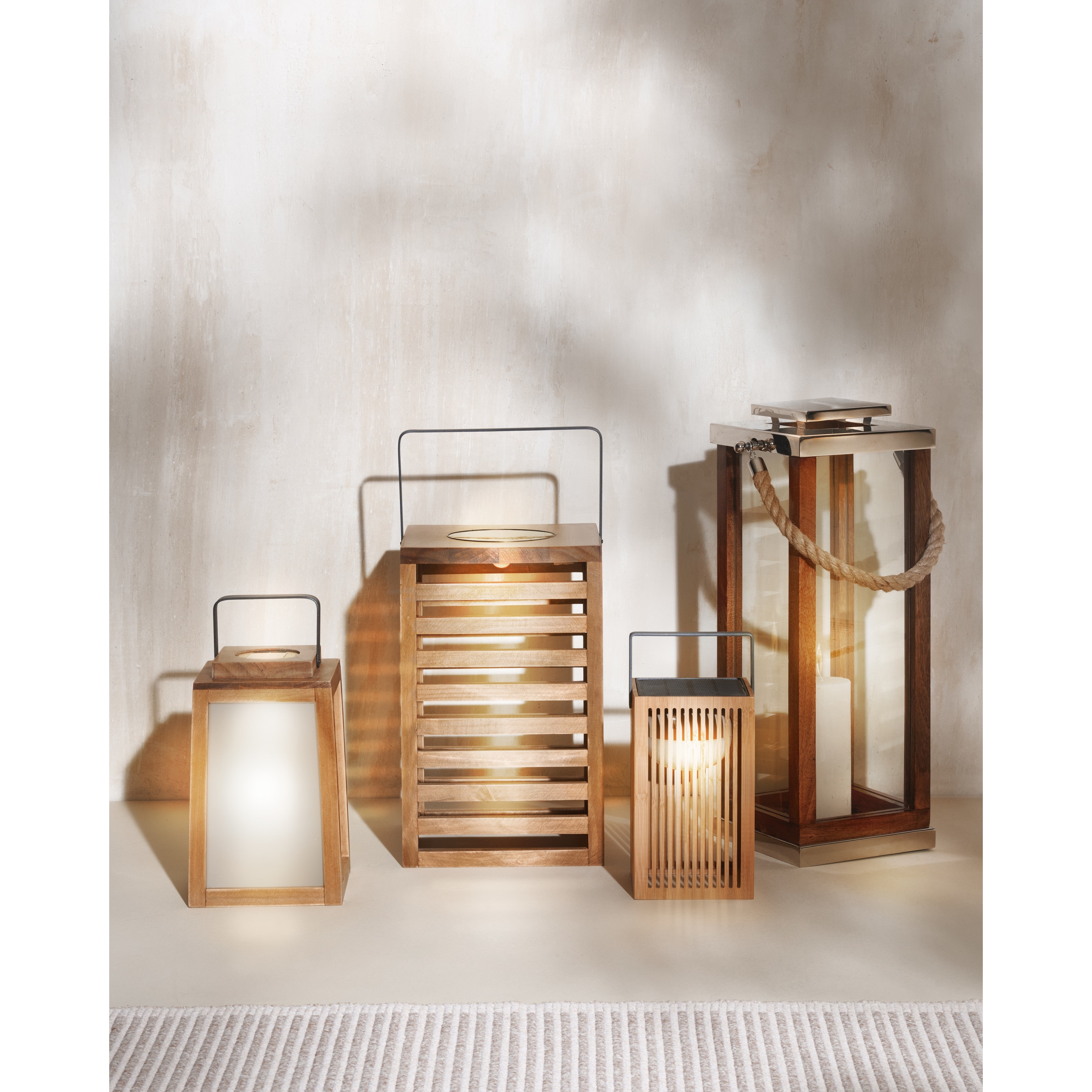 Farol de mano solar exterior Okinawa Lantern New Garden Natural-6