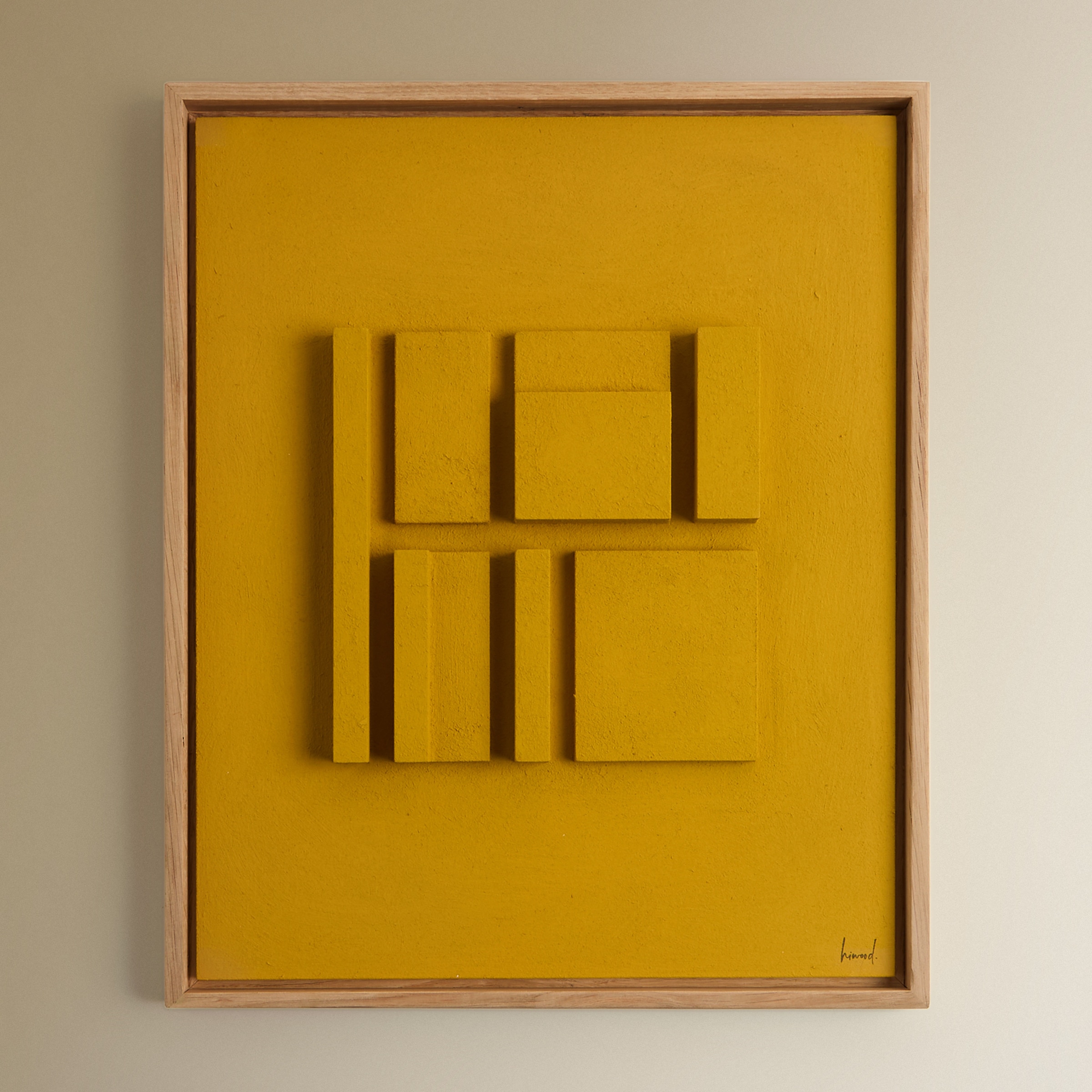 Quadro Cube - Cor de Mostarda Mostarda-2