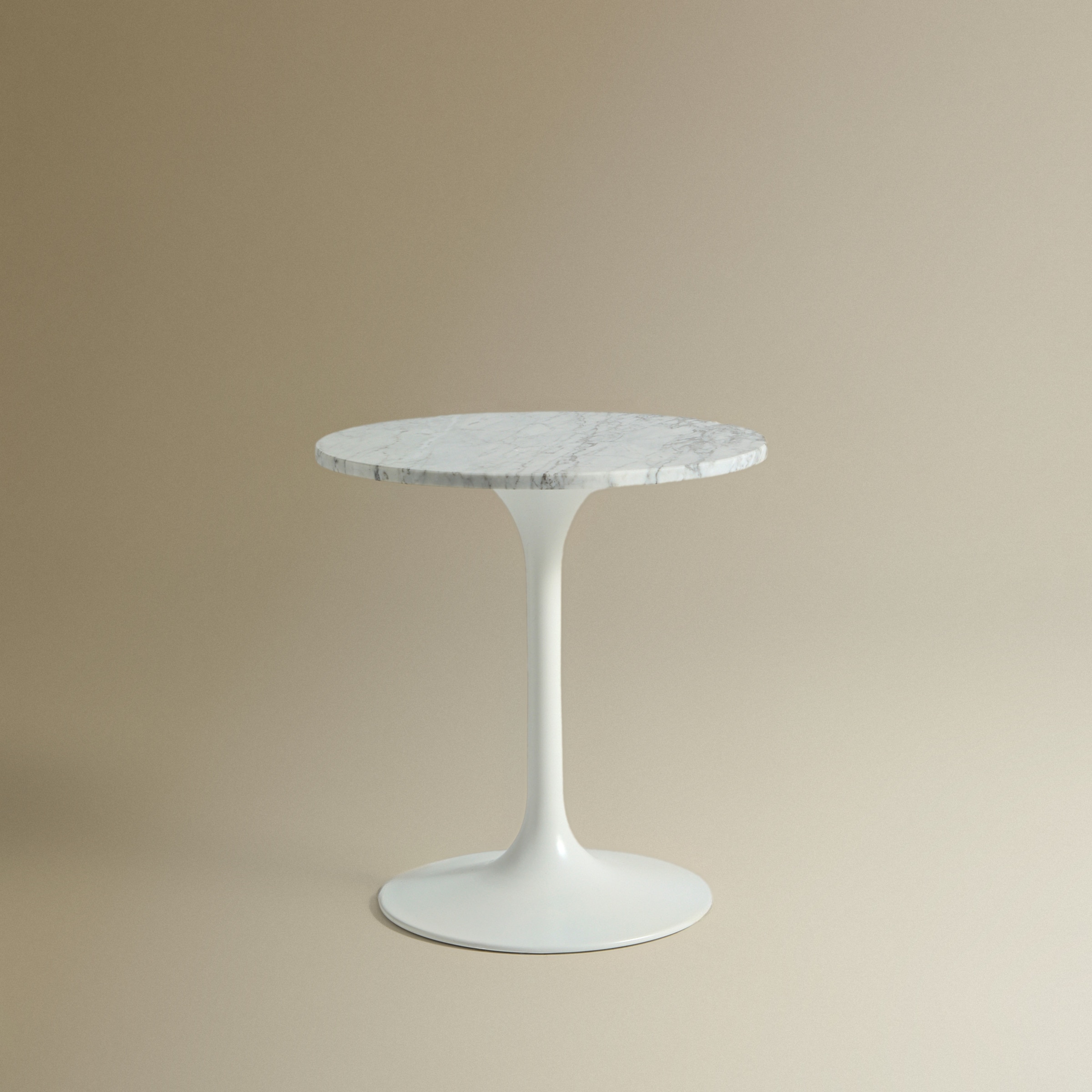 Mesa auxiliar de mármore Icon Branco-2
