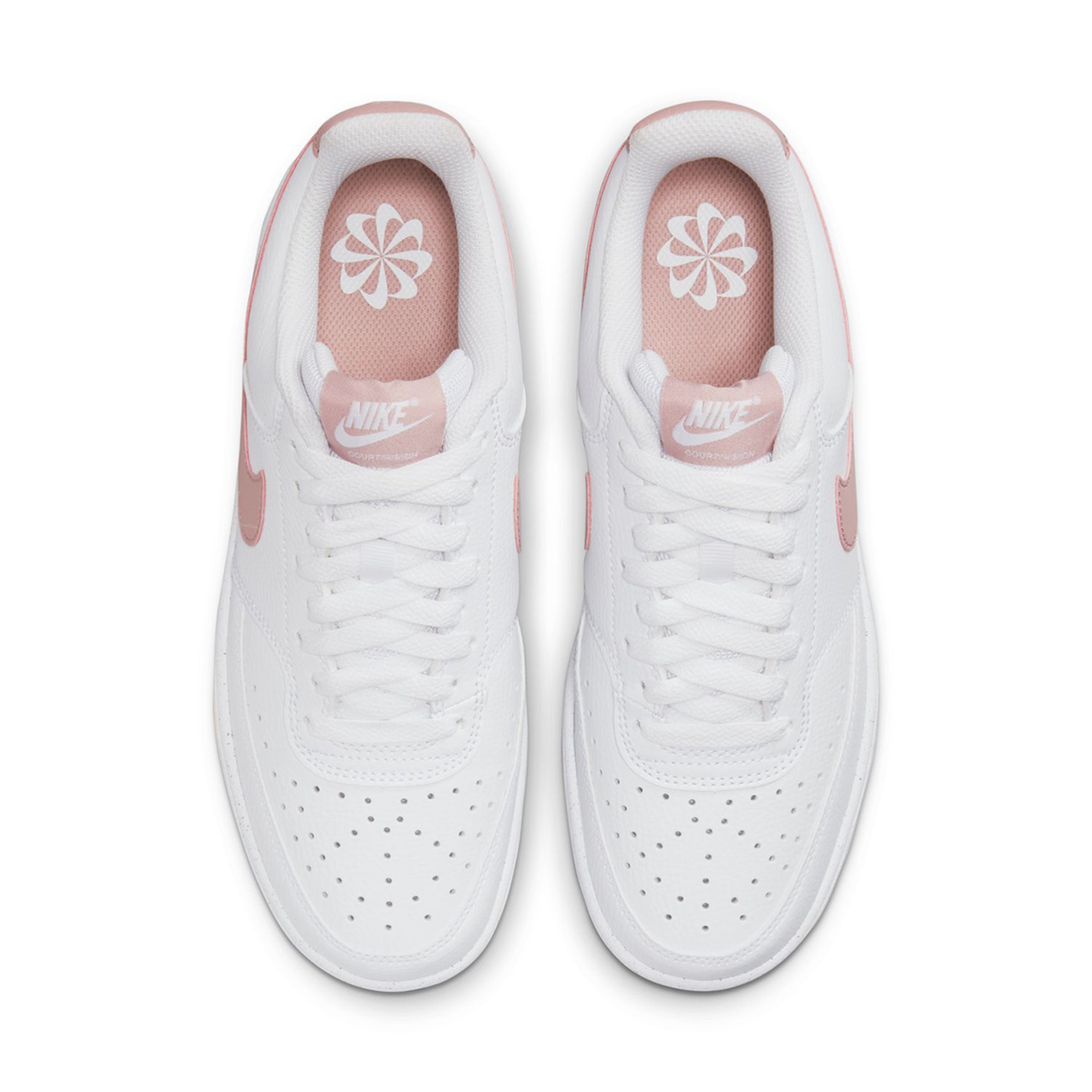 Sapatilhas Casual de Mulher Court Vision Low Next Nature Branco / Rosa-3